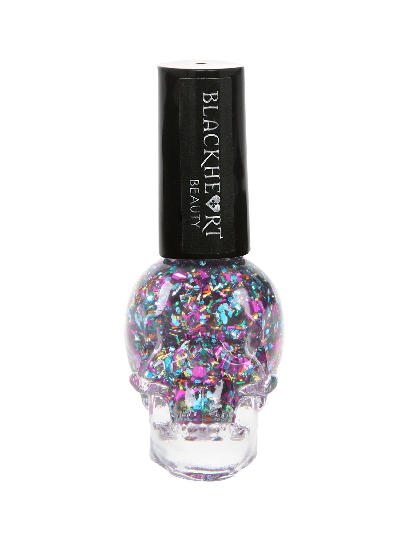 Blackheart Beauty Fuchsia Multi-Color Glitter Nail Polish, , hi-res