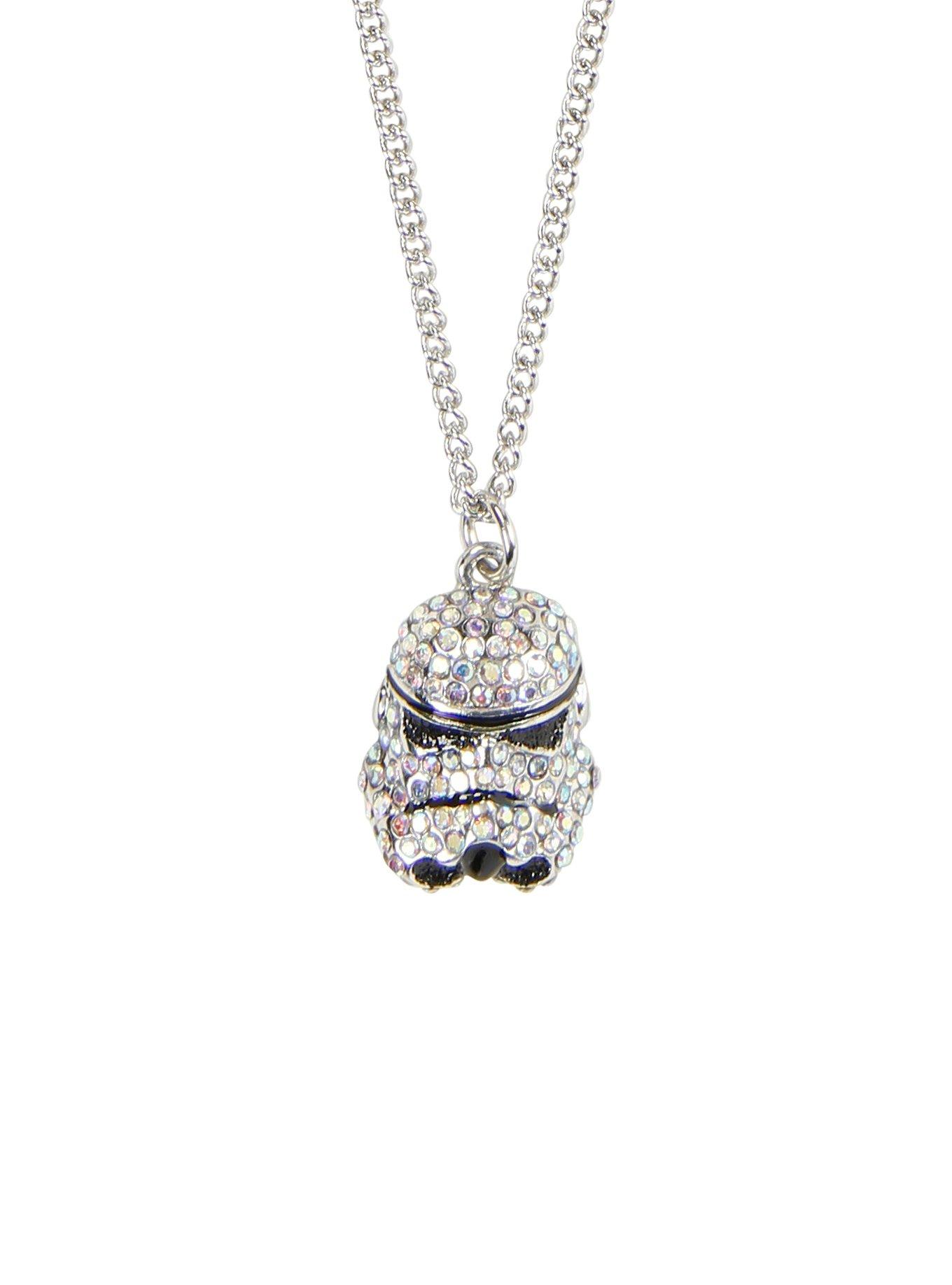 Star Wars Bling Stormtrooper Helmet Necklace, , hi-res