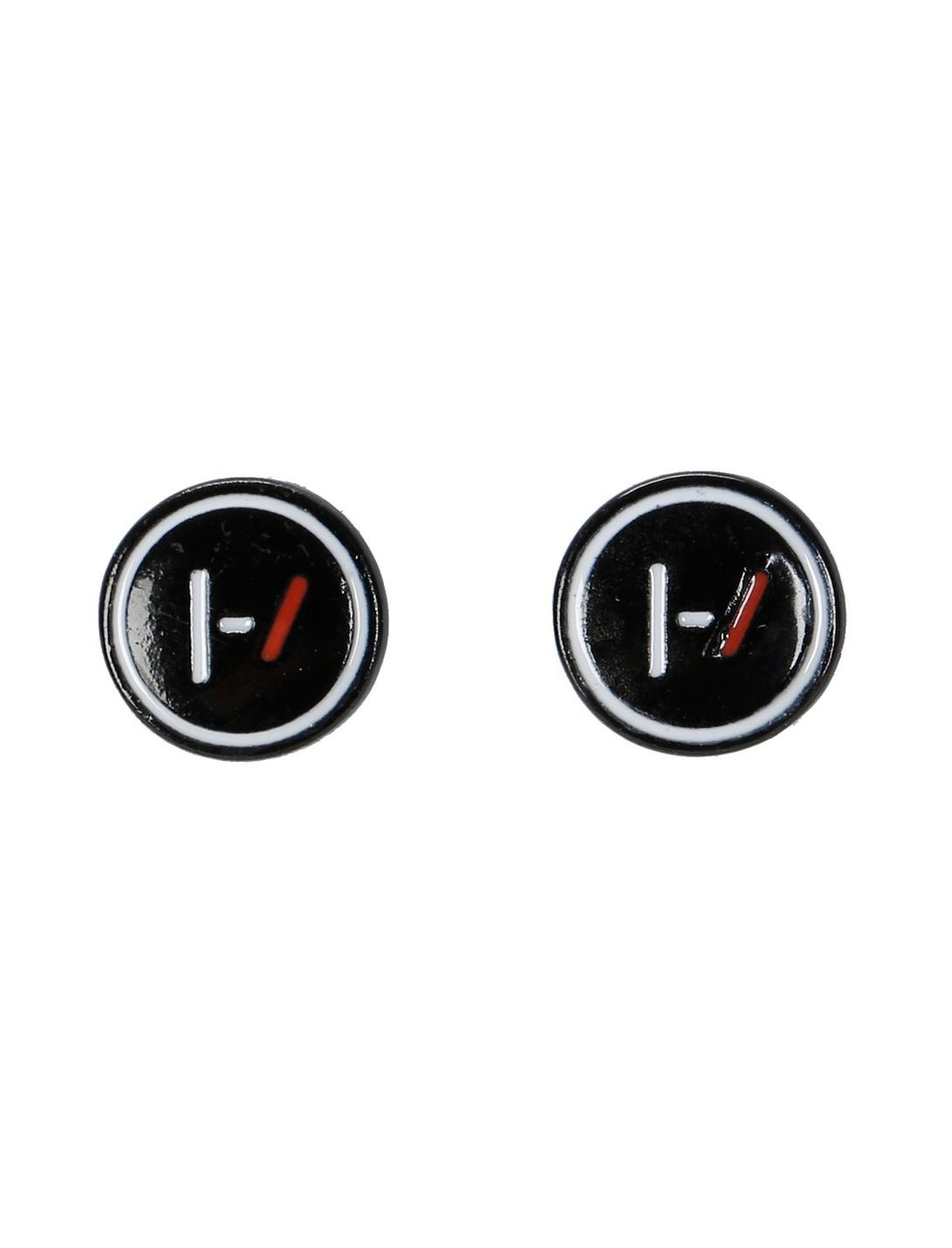 Twenty One Pilots Logo Stud Earrings, , hi-res
