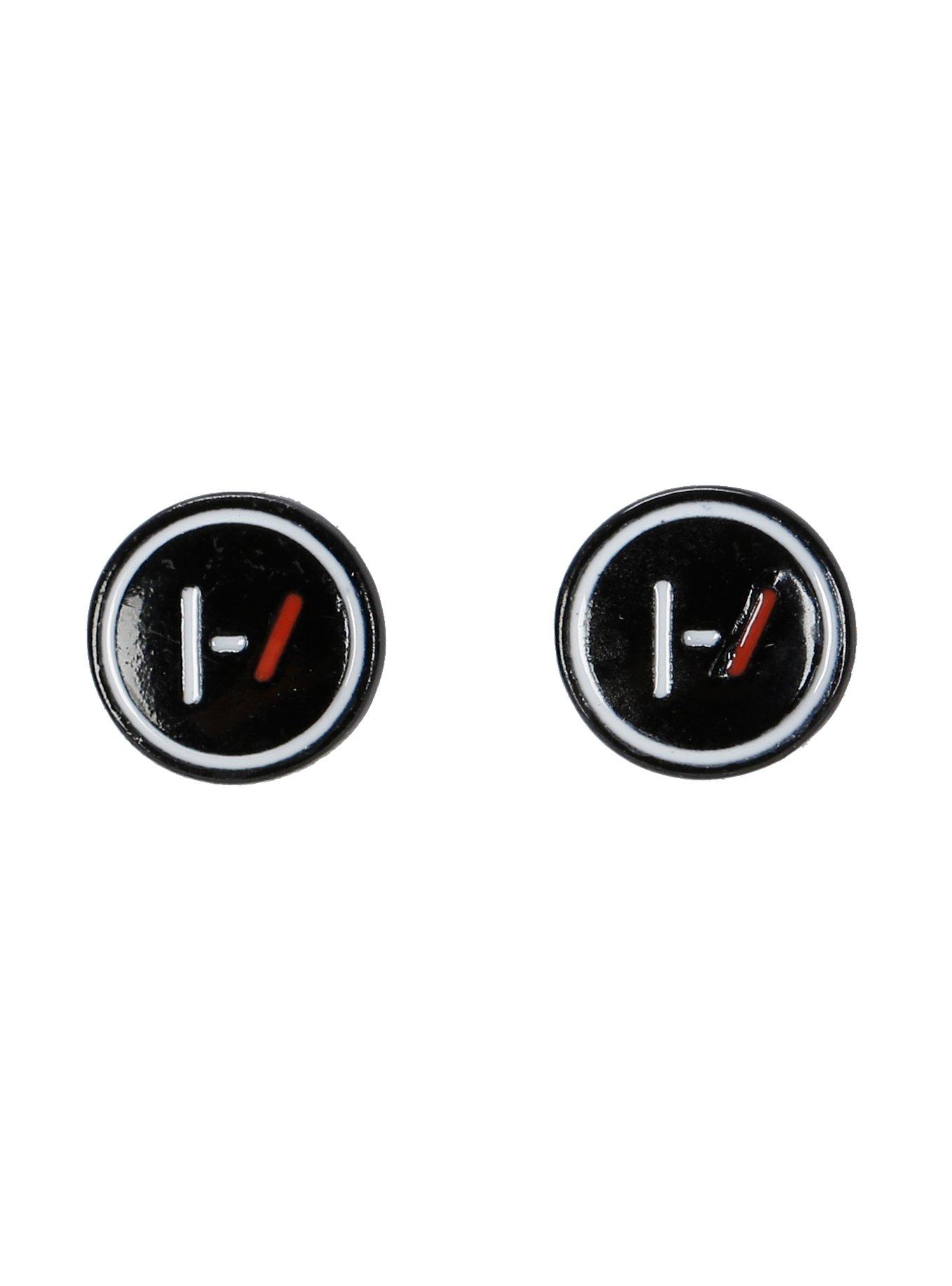 Twenty One Pilots Logo Stud Earrings, , hi-res
