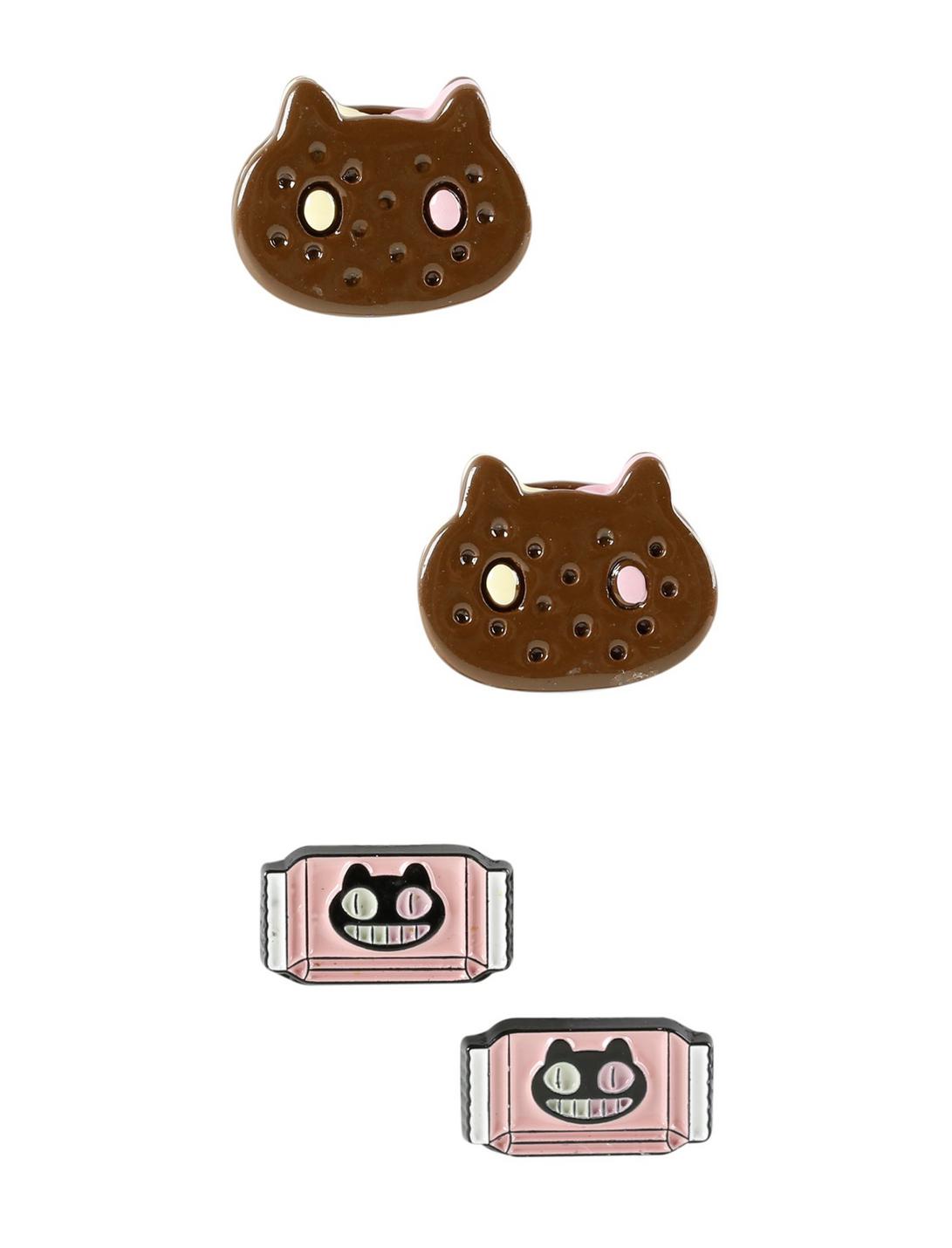 Steven Universe Cookie Cat Earring Set, , hi-res