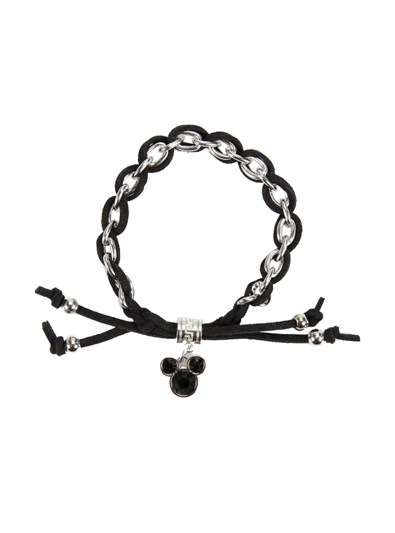 Disney Mickey Mouse Charm Cord Bracelet, , hi-res