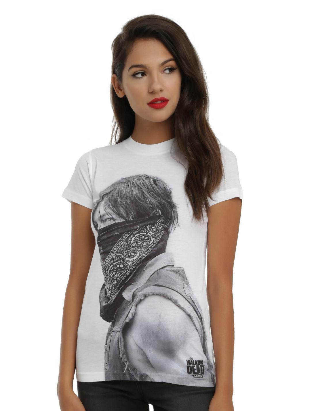 The Walking Dead Daryl Bandana Sublimation Girls T-Shirt, WHITE, hi-res
