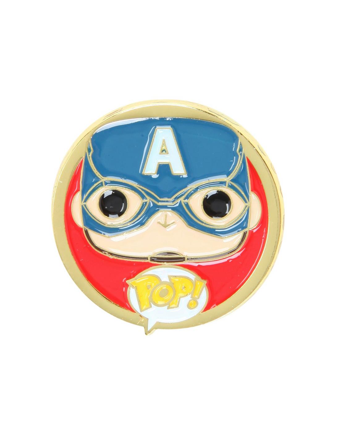Funko Marvel Captain America: Civil War Pop! Captain America Enamel Pin, , hi-res