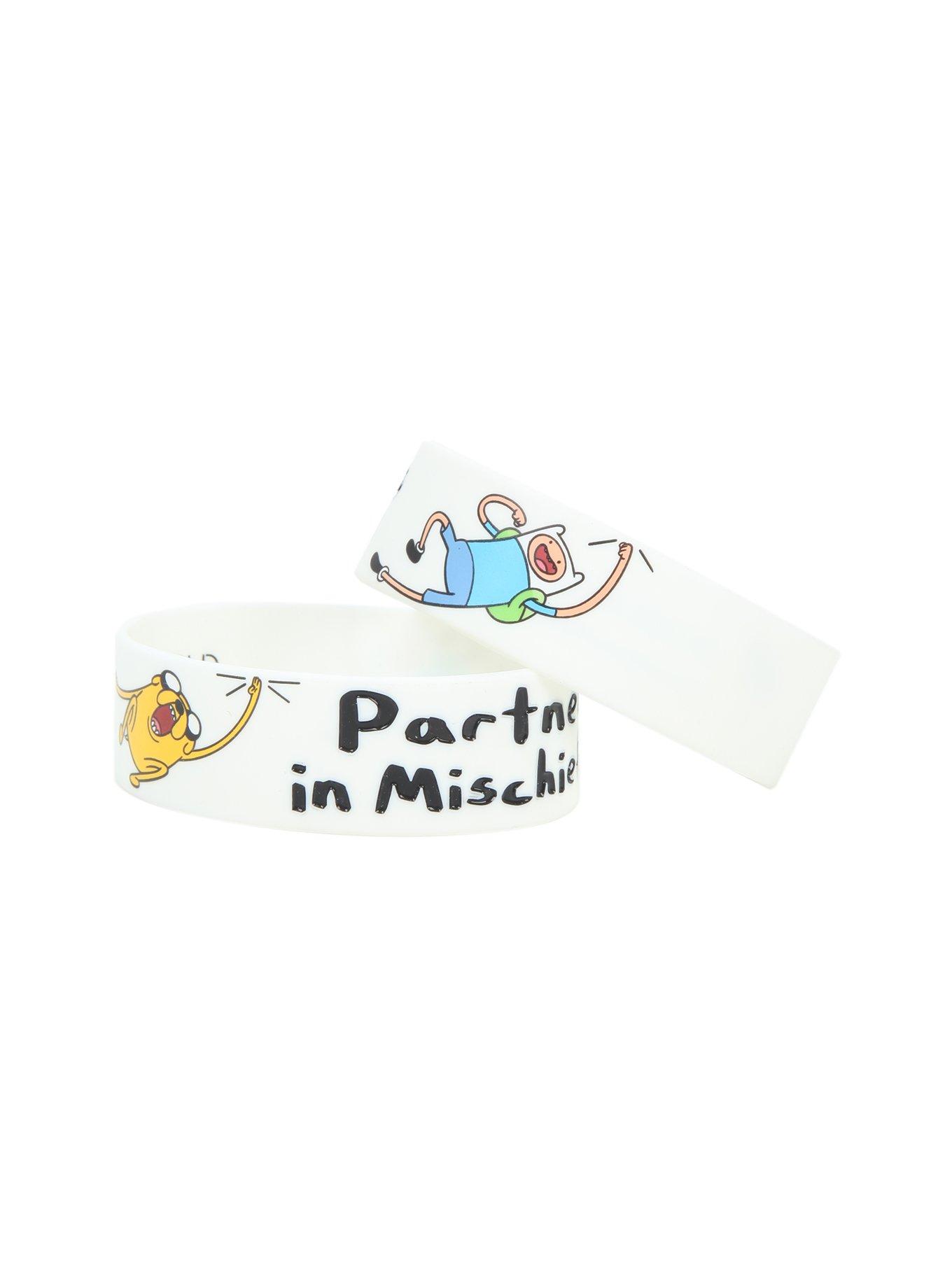Adventure Time Partners In Mischief Rubber Bracelet Set, , hi-res