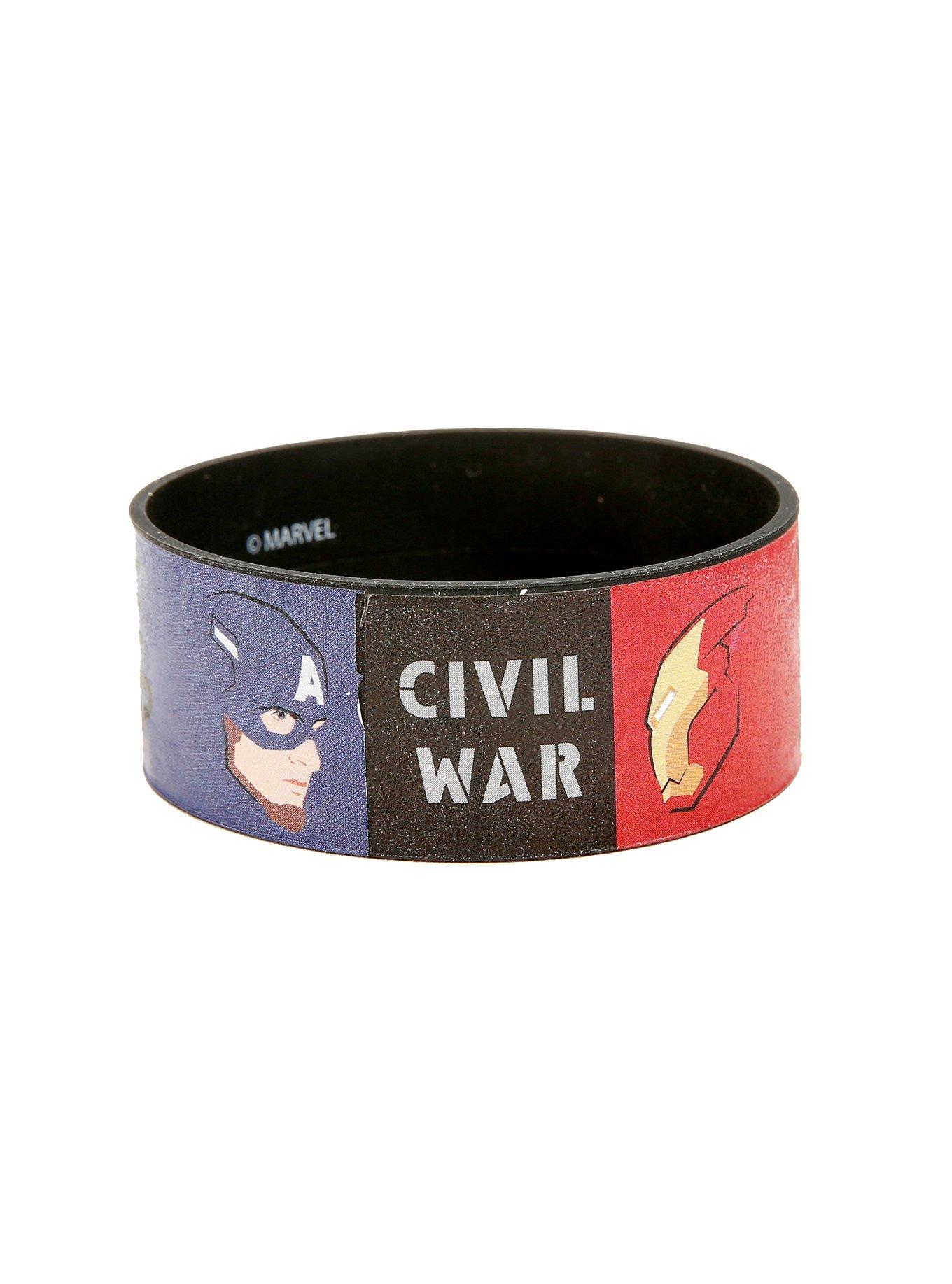 Marvel Captain America: Civil War Whose Side Rubber Bracelet, , hi-res