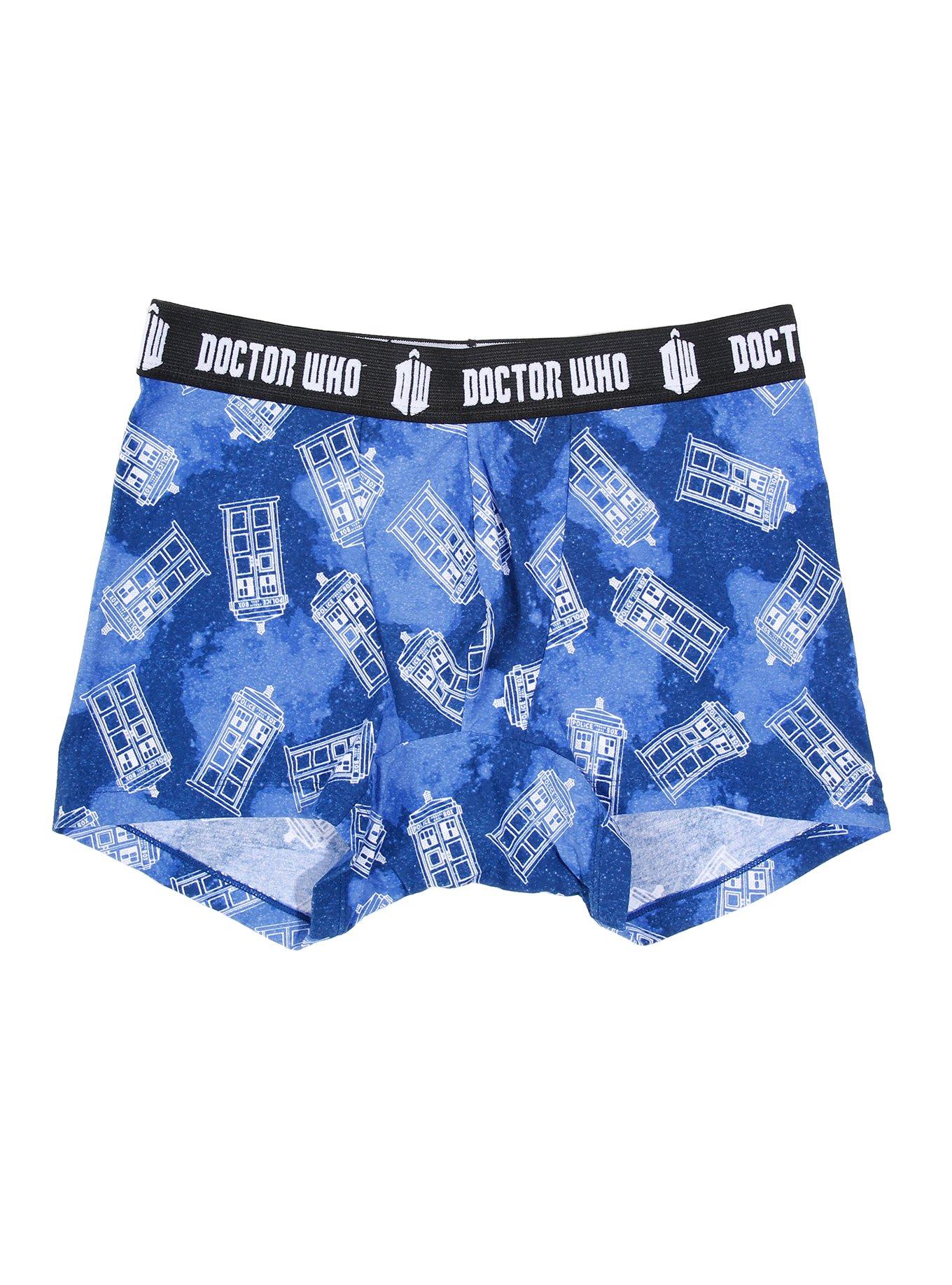 Dr. Who TARDIS Galaxy Boxer Briefs | Hot Topic