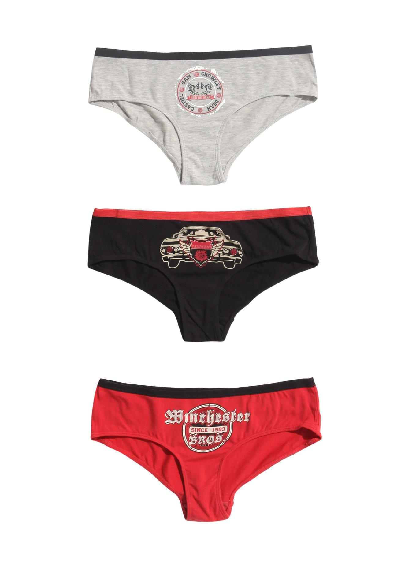 Supernatural Winchester Brothers Panty Set, MULTI, hi-res