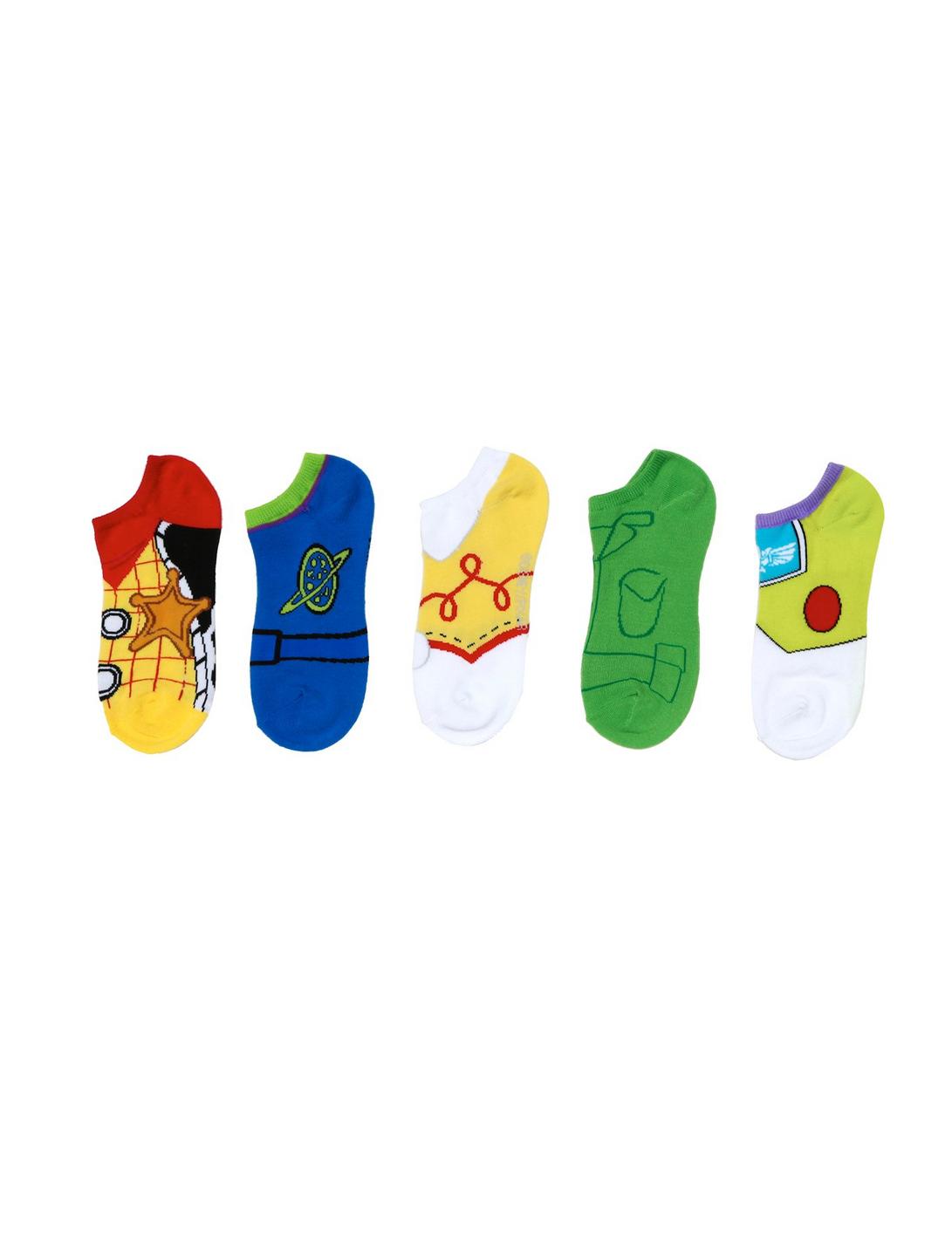 Disney Toy Story Cosplay No-Show Socks 5 Pair, , hi-res