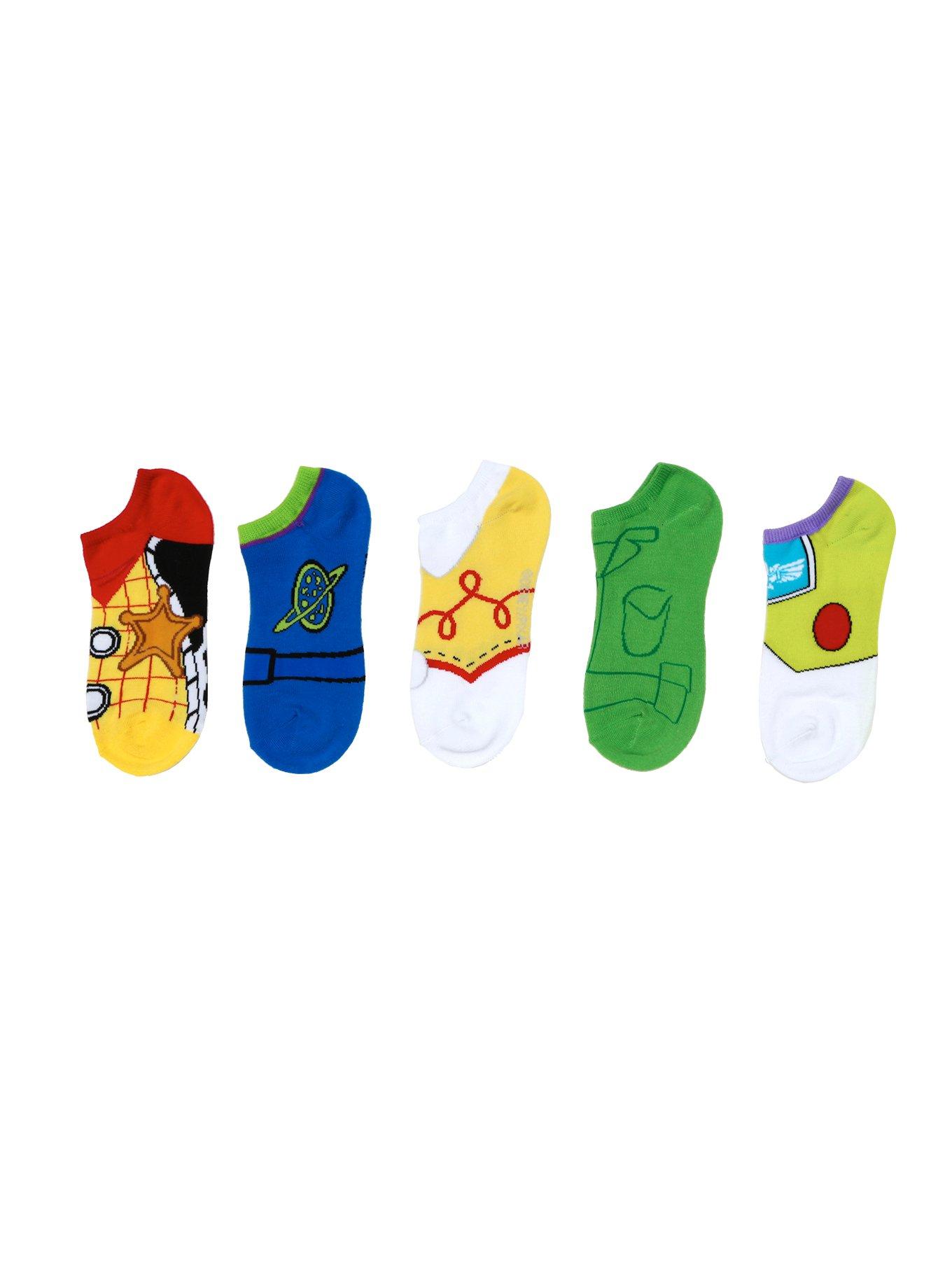 Disney Toy Story Cosplay No-Show Socks 5 Pair, , hi-res