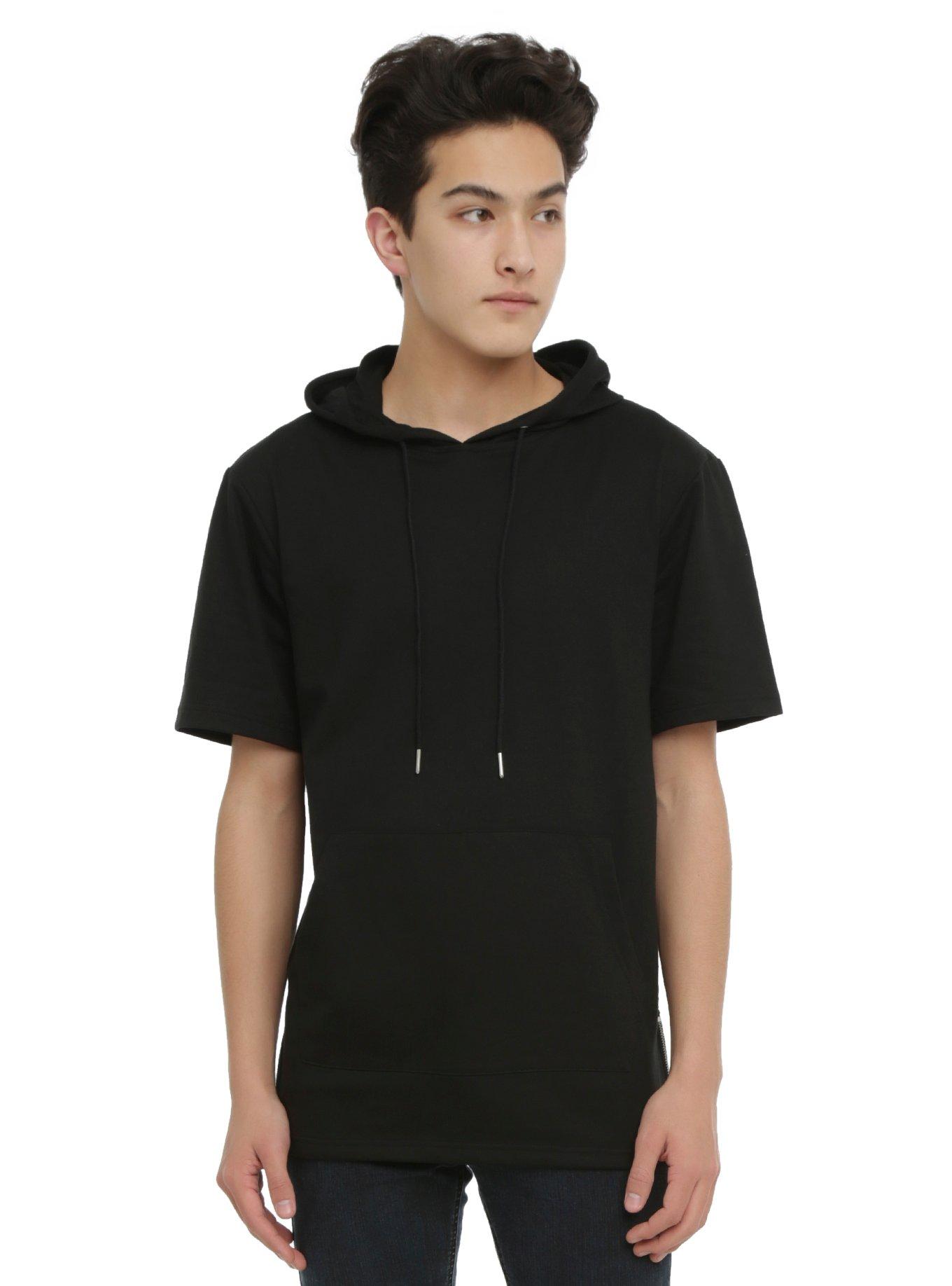 KDNK Black Side Zipper Hoodie, BLACK, hi-res