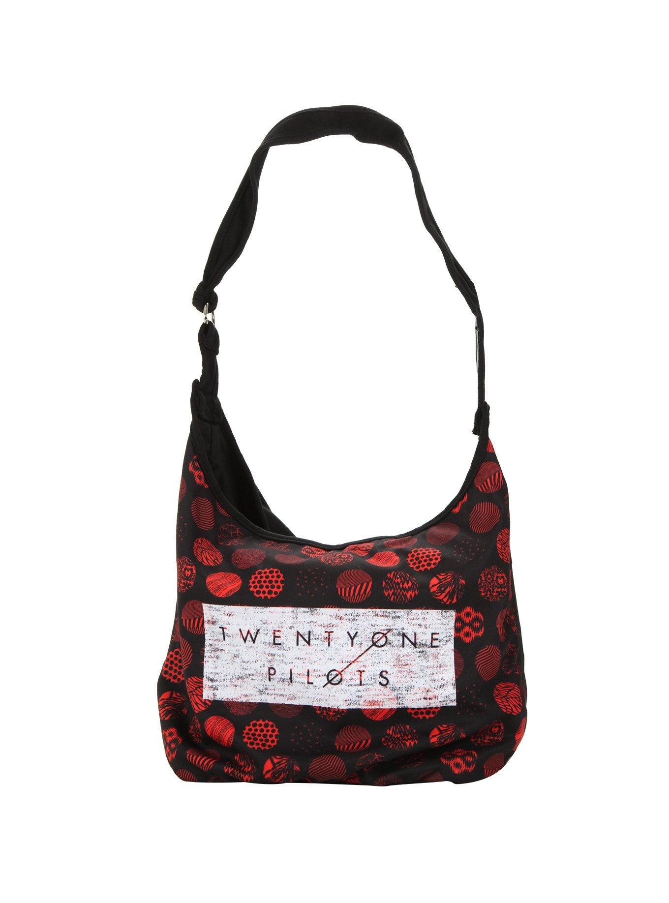 Twenty One Pilots Red Icon Hobo Bag