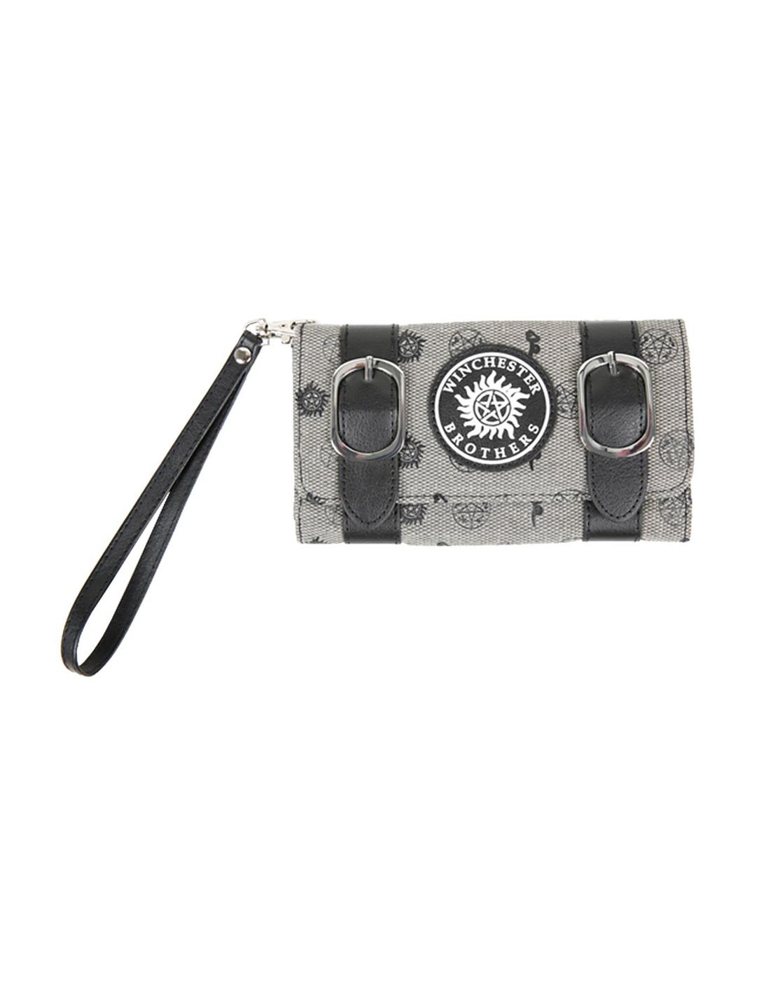 Supernatural Winchester Brothers Double Buckle Flap Wallet, , hi-res