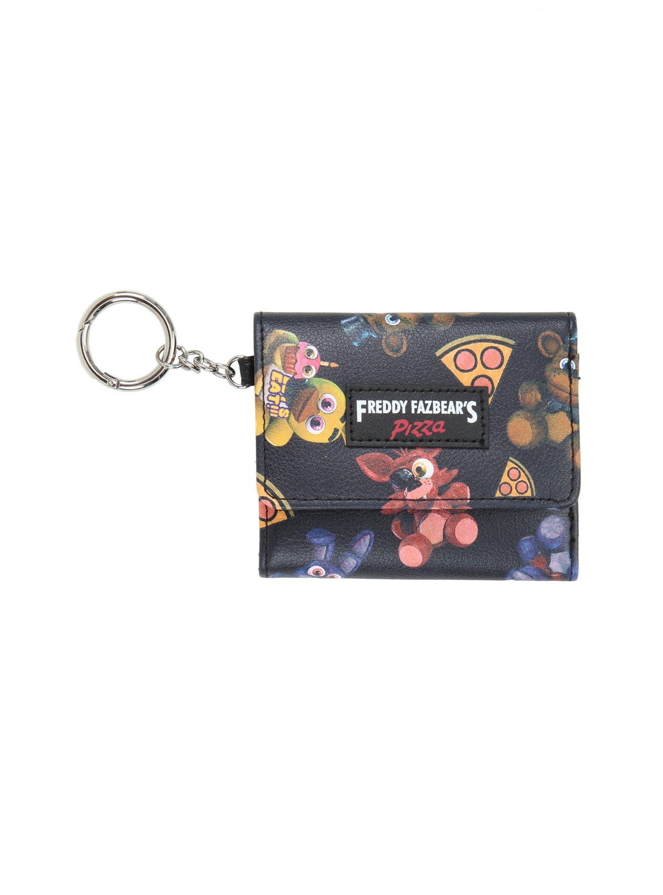Five Nights At Freddy's Tossed Character Tri-Fold Wallet & Key Chain, , hi-res