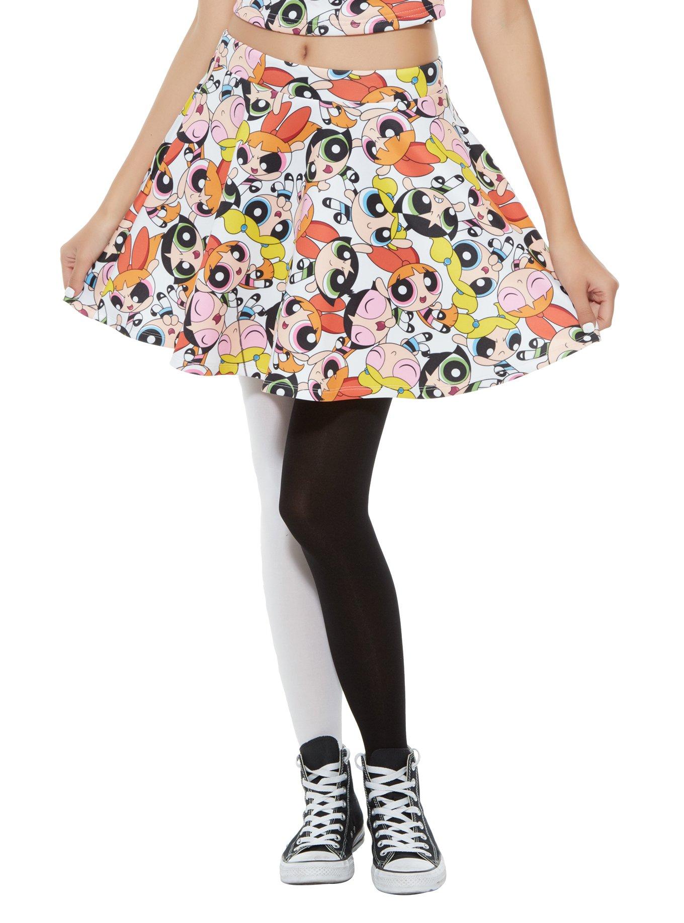 Powerpuff Girls Graphic Mini Skirt (S)