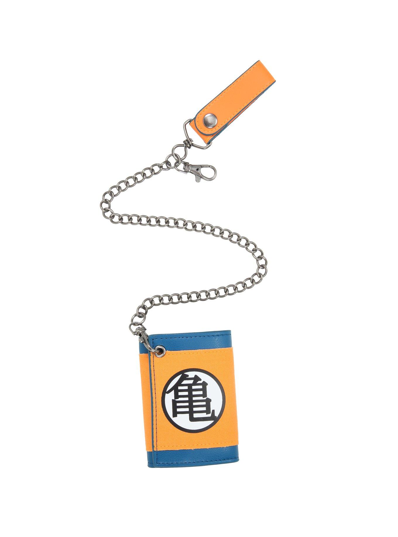 Dragon Ball Z Kanji Tri-Fold Chain Wallet, , hi-res