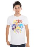 Pretty Guardian Sailor Moon Crystal Chibi Scouts T-Shirt, WHITE, hi-res