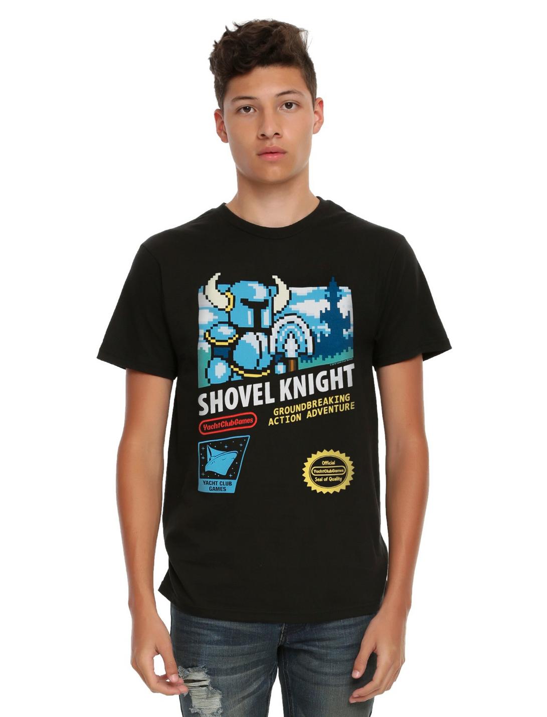 Shovel Knight Retro Shovel Knight Logo T-Shirt, BLACK, hi-res