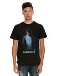 Sherlock Door Silhouette T-Shirt, BLACK, hi-res