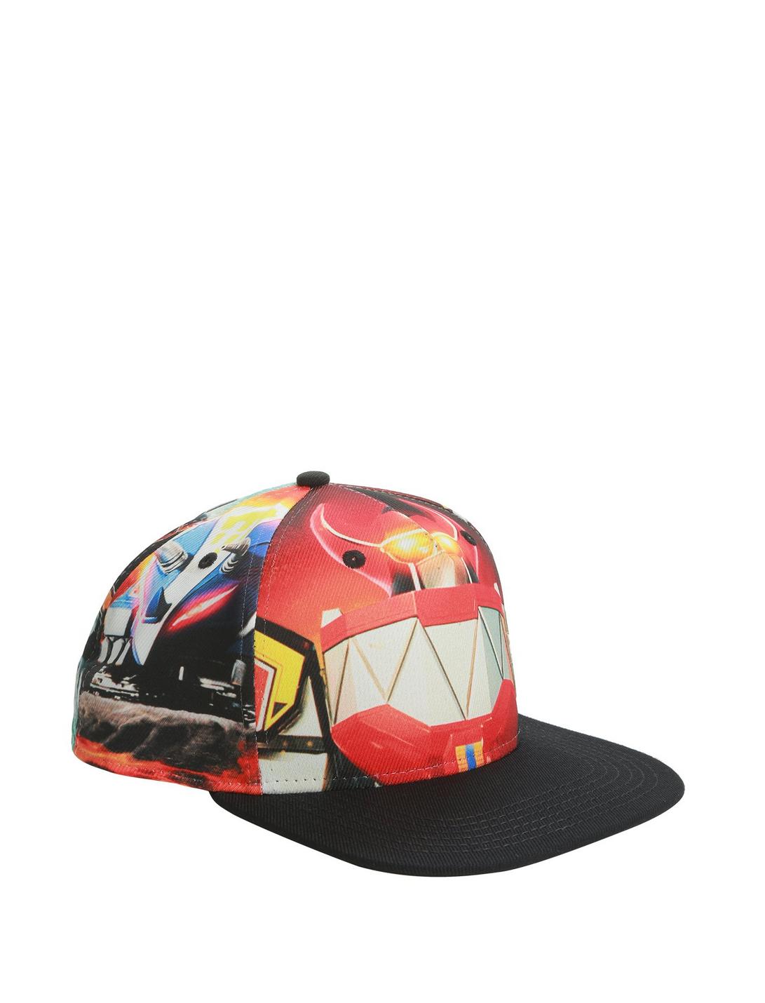 Mighty Morphin Power Rangers Allover Sublimation Snapback Hat, , hi-res
