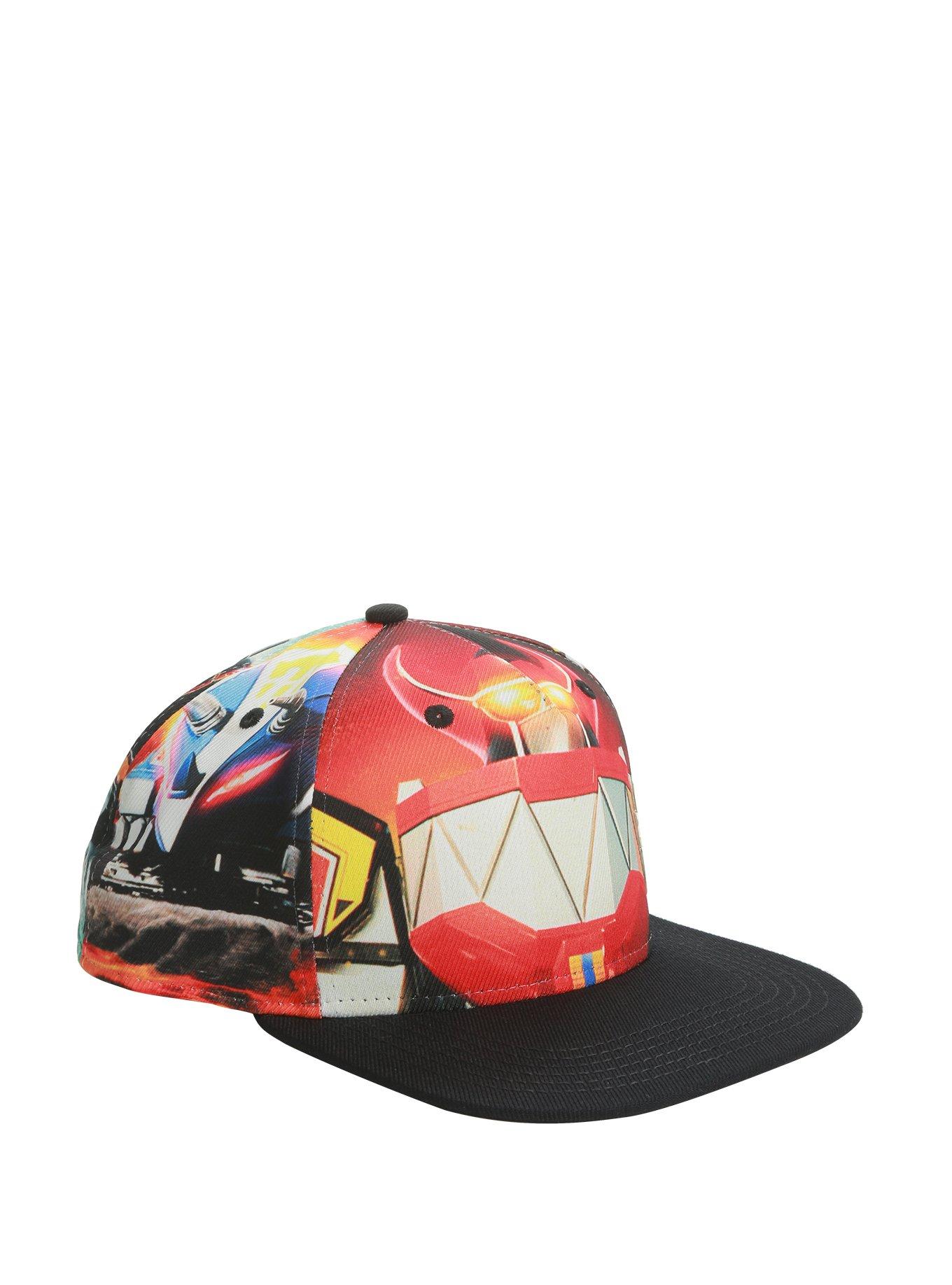 Mighty Morphin Power Rangers Allover Sublimation Snapback Hat, , hi-res