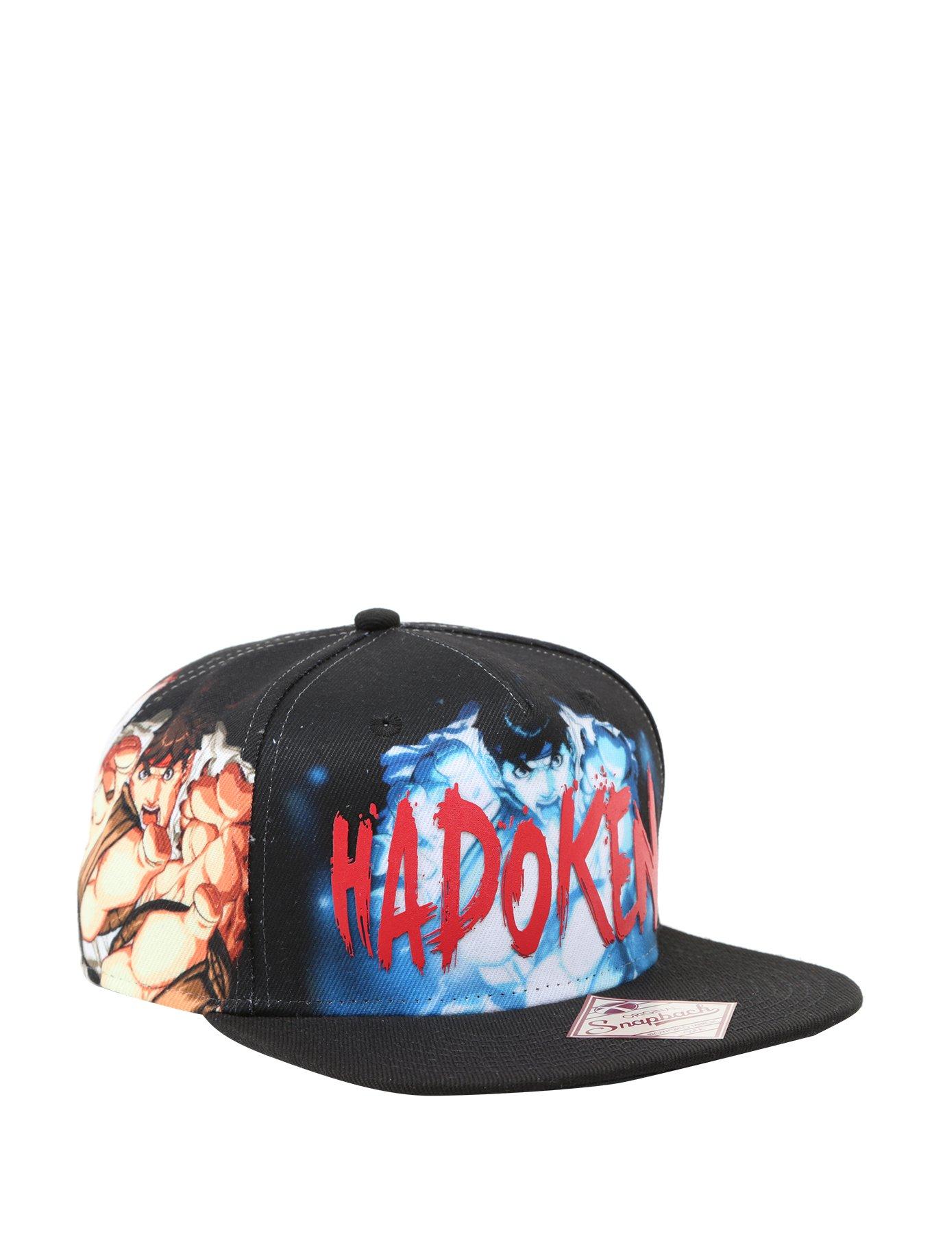 Street Fighter Ryu Sonic Weld Hadoken Sublimation Snapback Hat, , hi-res