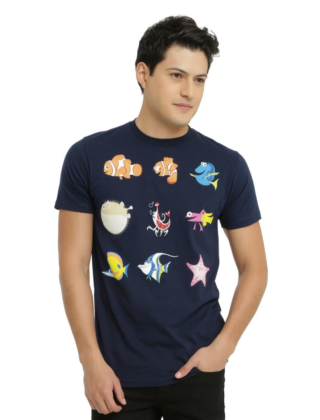 Disney Finding Nemo Minimalist Characters T-Shirt, NAVY, hi-res