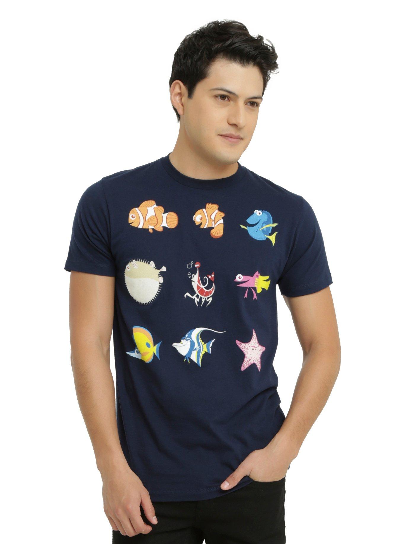 Disney Finding Nemo Minimalist Characters T-Shirt, NAVY, hi-res