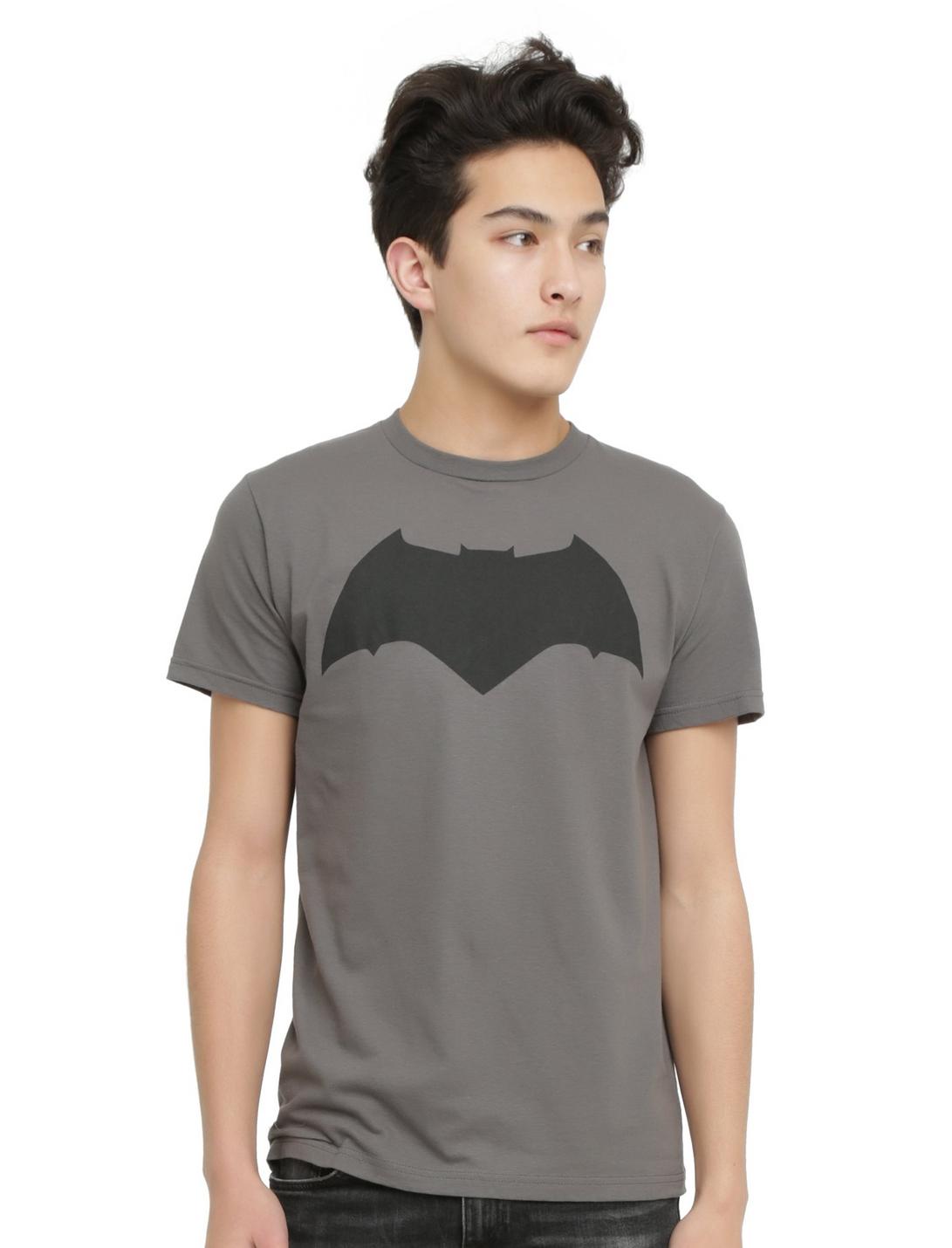 DC Comics Batman V Superman: Dawn Of Justice Batman Logo T-Shirt, GREY, hi-res
