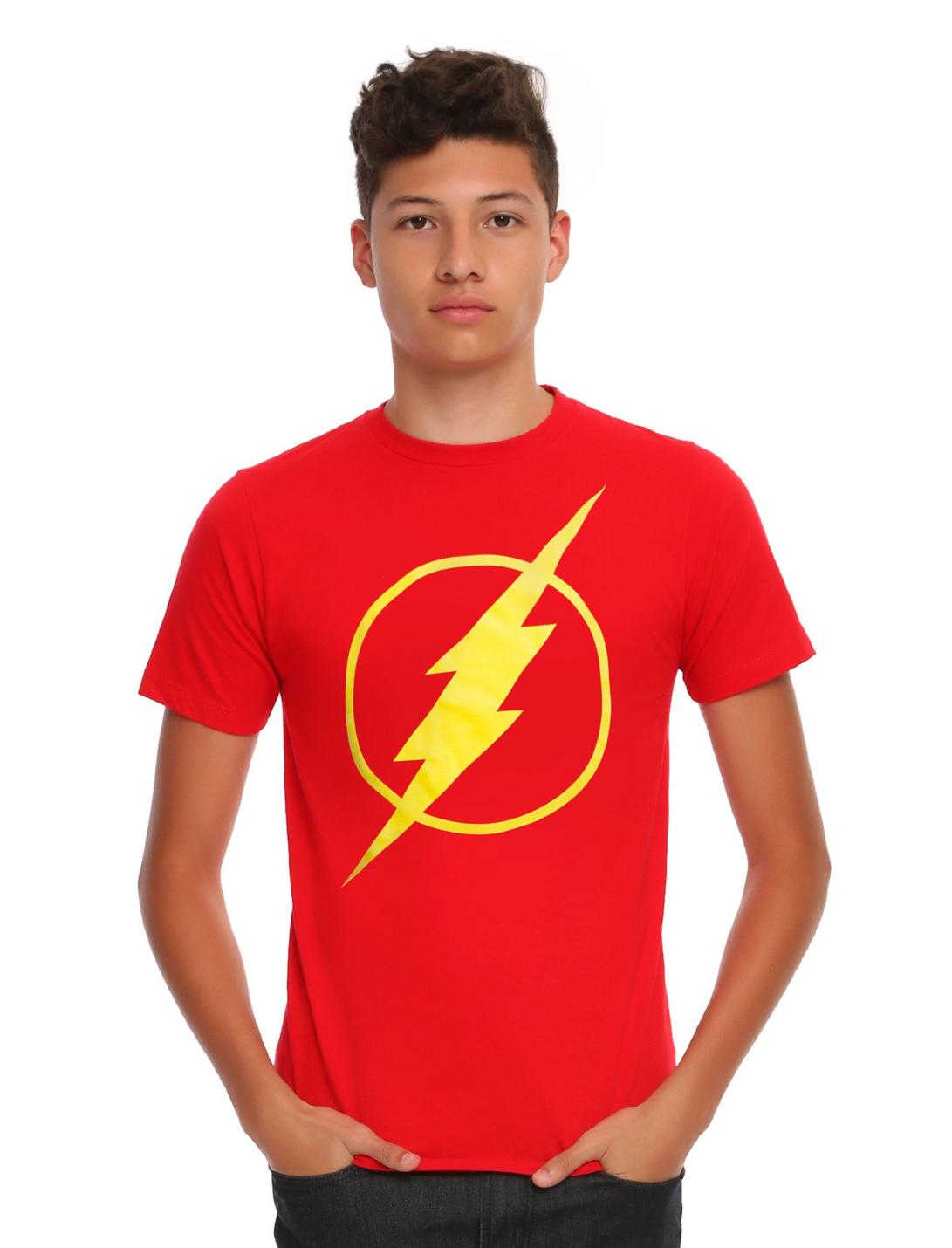 DC Comics The Flash Logo T-Shirt, RED, hi-res