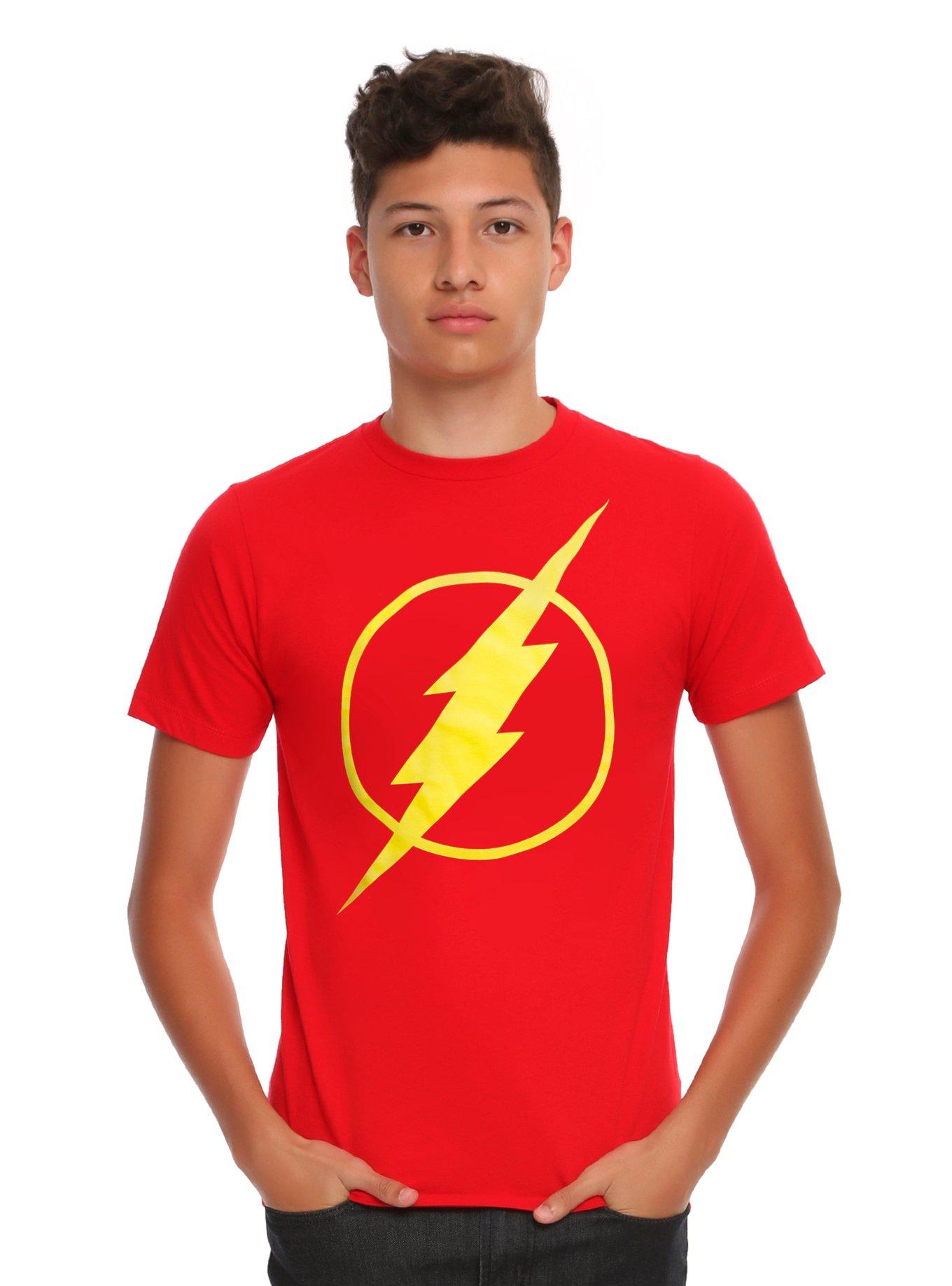 DC Comics The Flash Logo T-Shirt, RED, hi-res