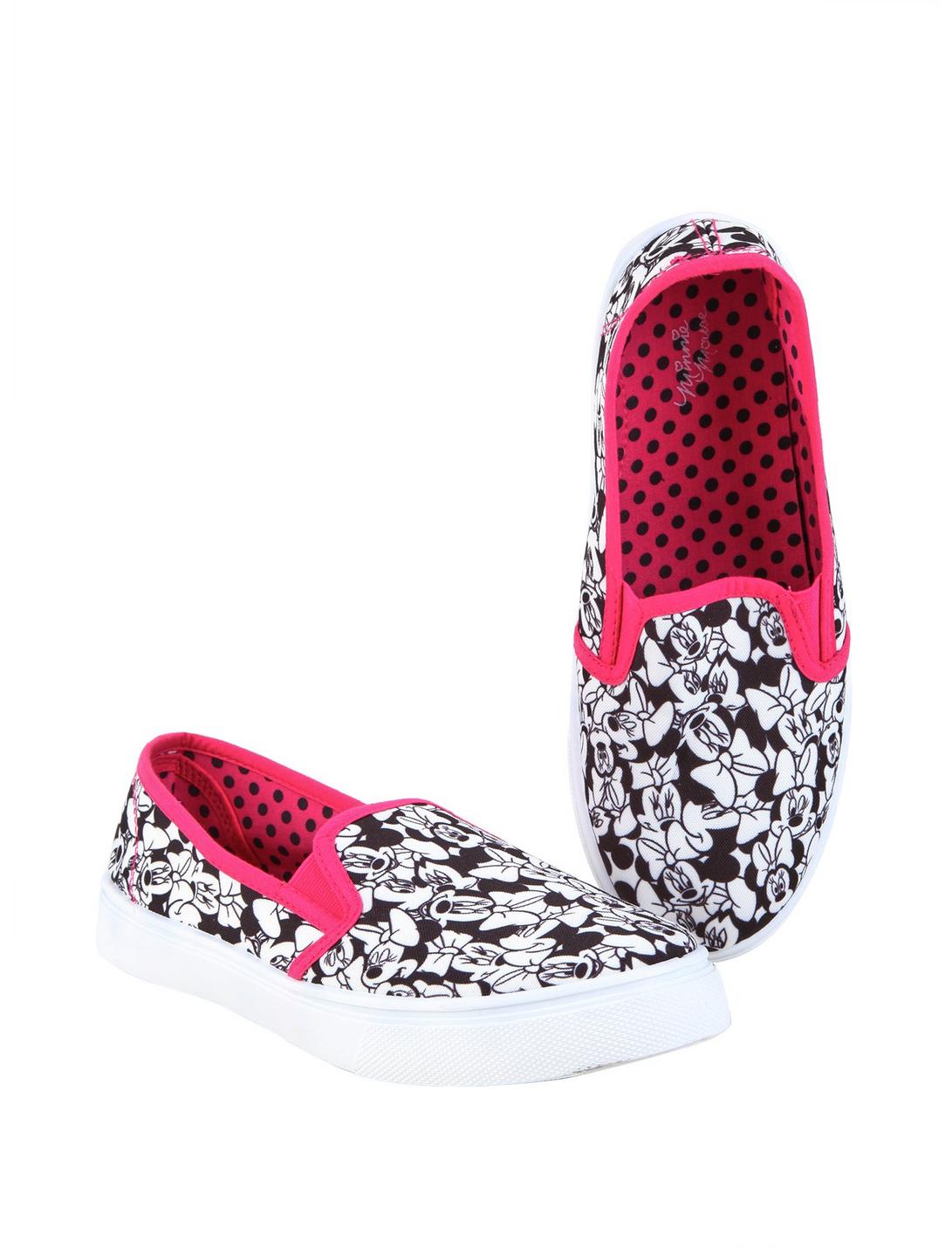 Disney Minnie Mouse Slip-On Shoes, WHITE, hi-res