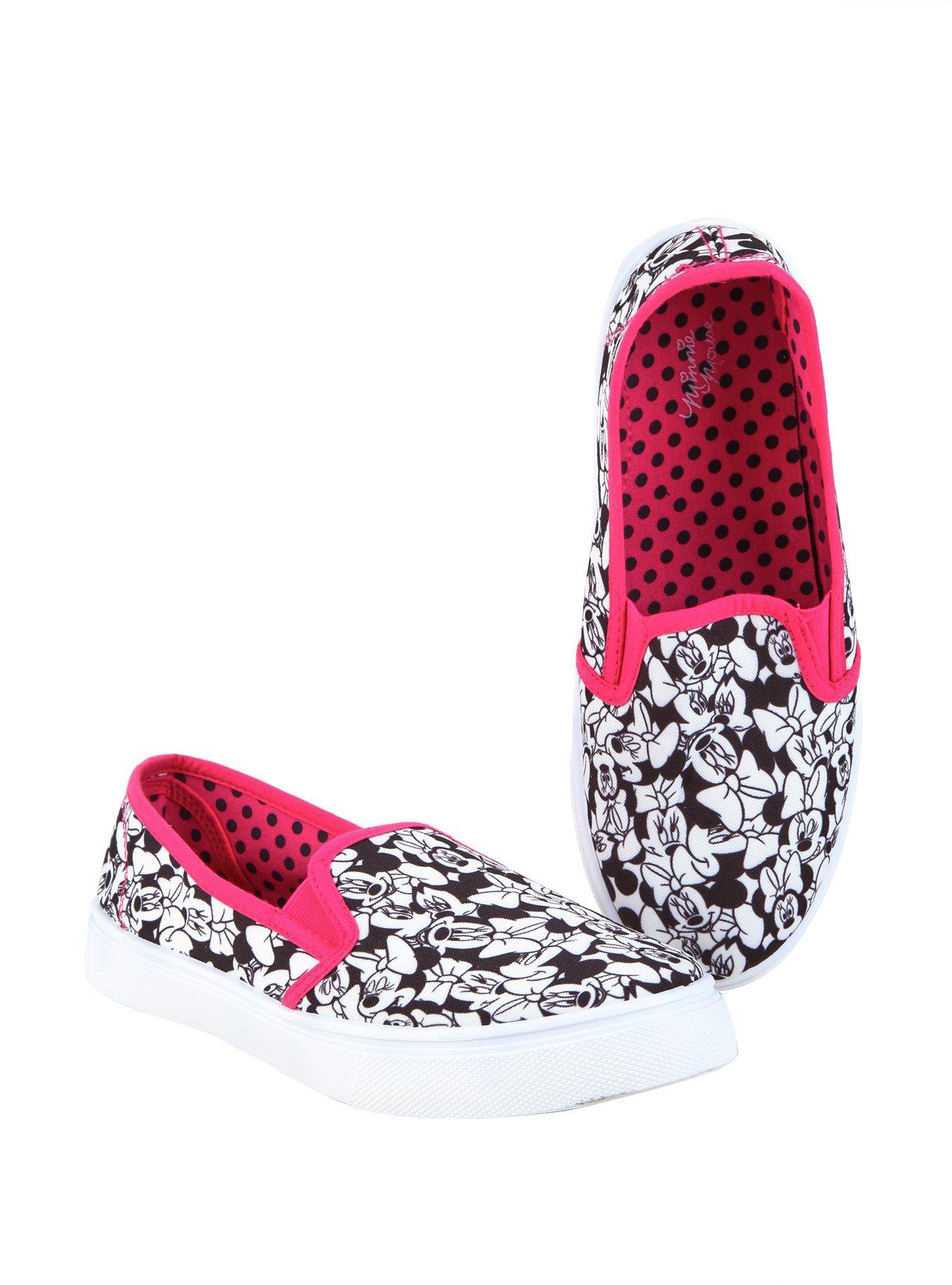 Disney Minnie Mouse Slip-On Shoes, WHITE, hi-res