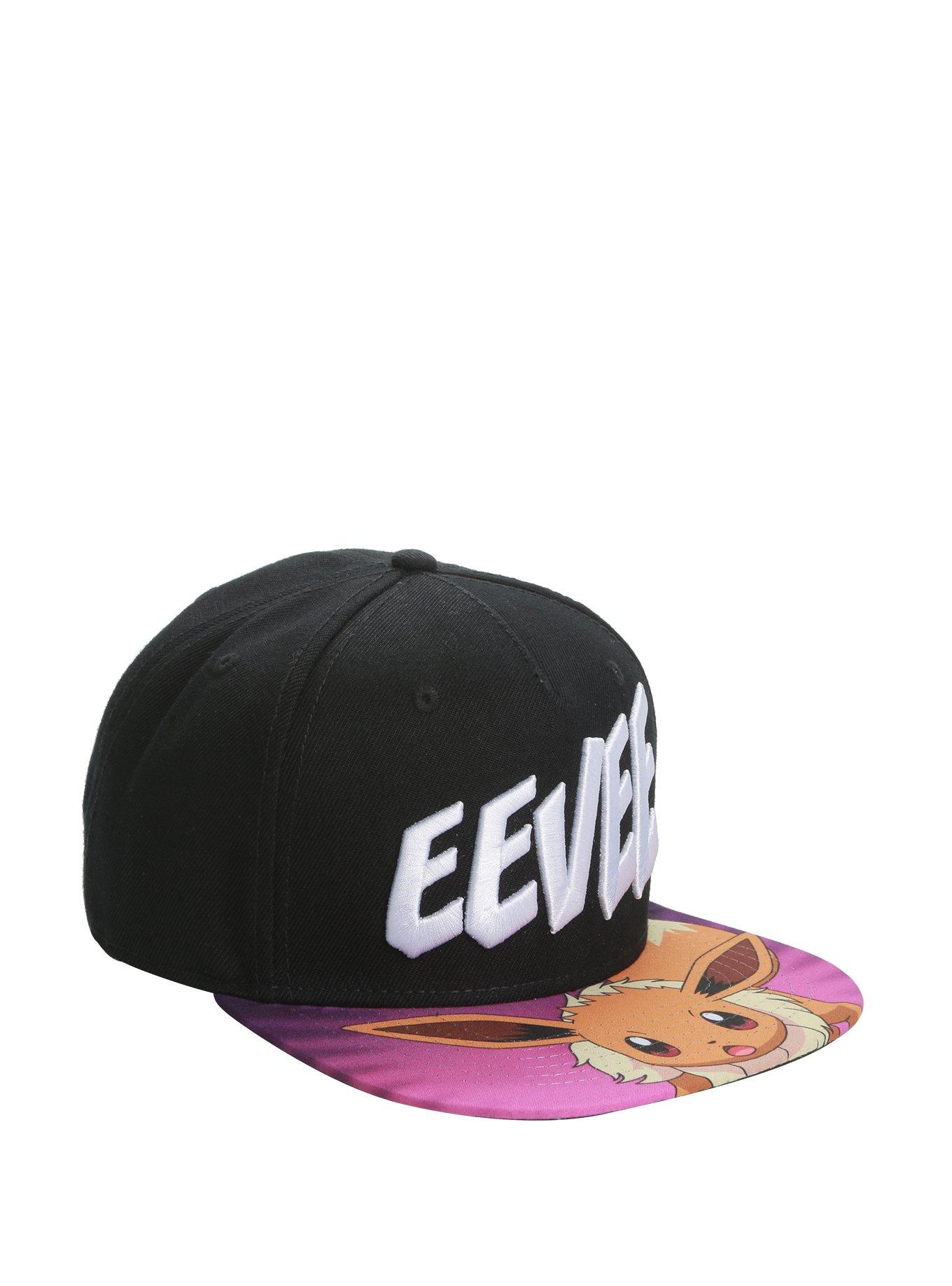 Pokemon Eevee Sublimation Bill Snapback Hat, , hi-res