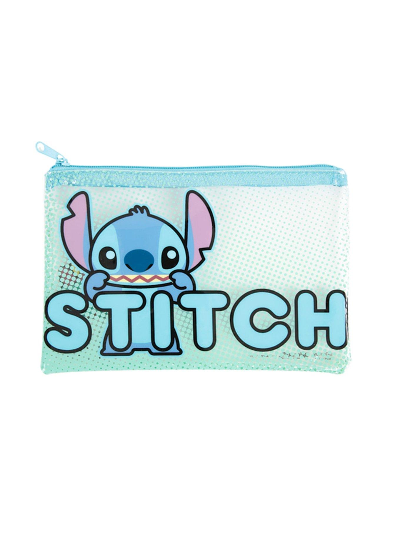 Disney Lilo & Stitch Clear Frosted Pencil Case, , hi-res