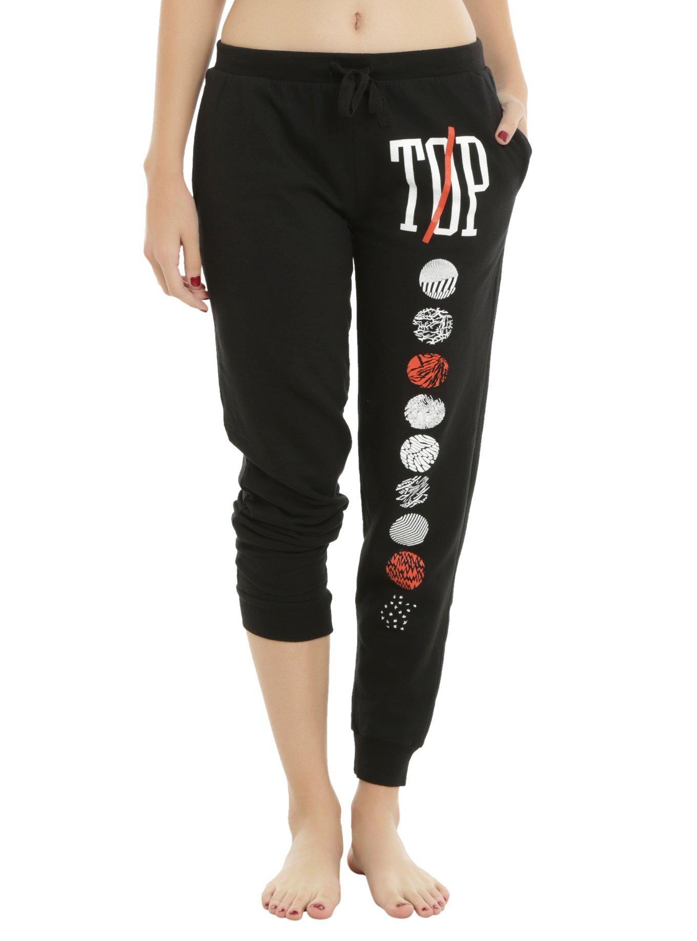Twenty One Pilots Symbols Girls Jogger Pants, BLACK, hi-res