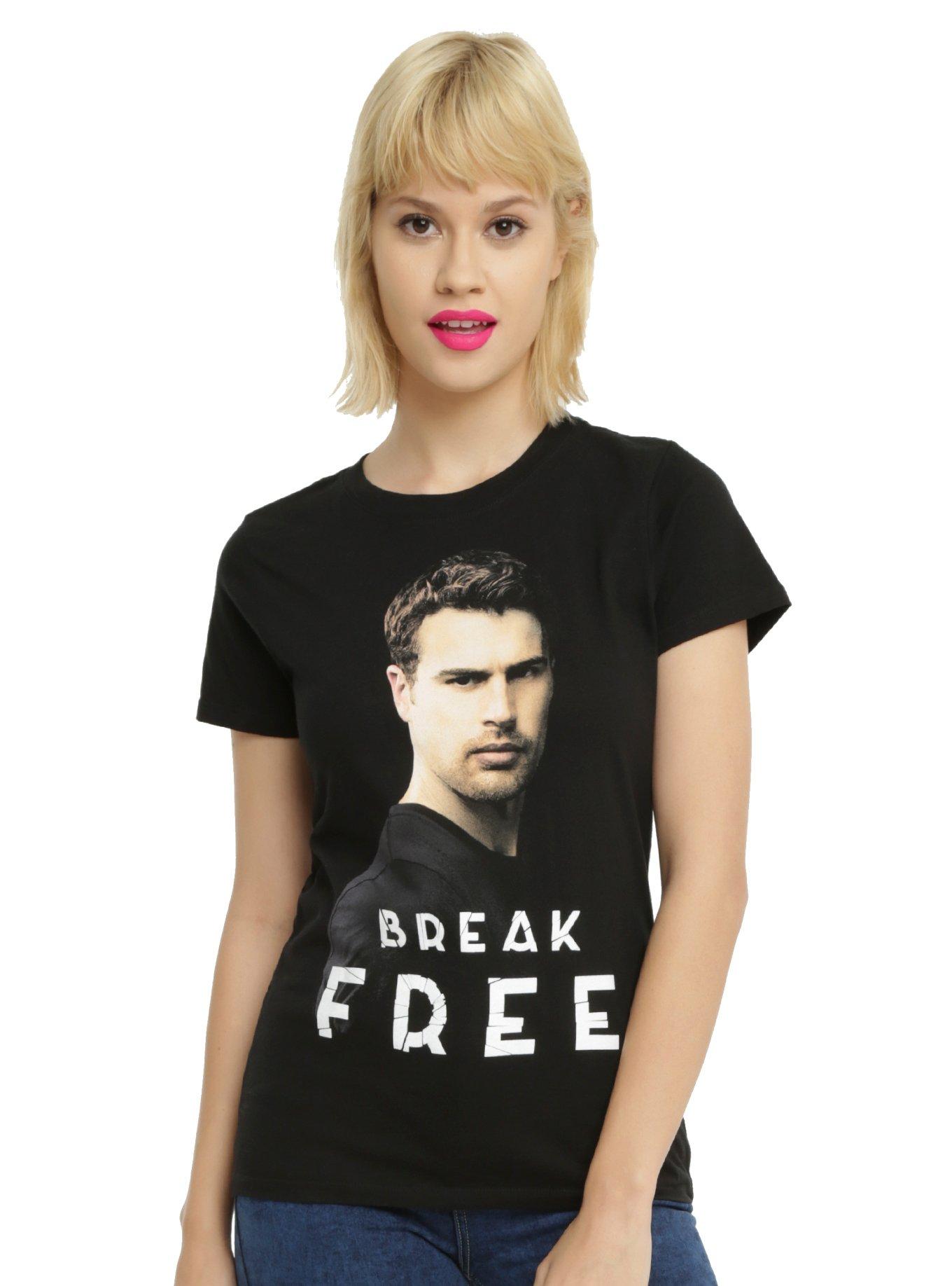 The Divergent Series: Allegiant Four Break Free Girls T-Shirt, BLACK, hi-res