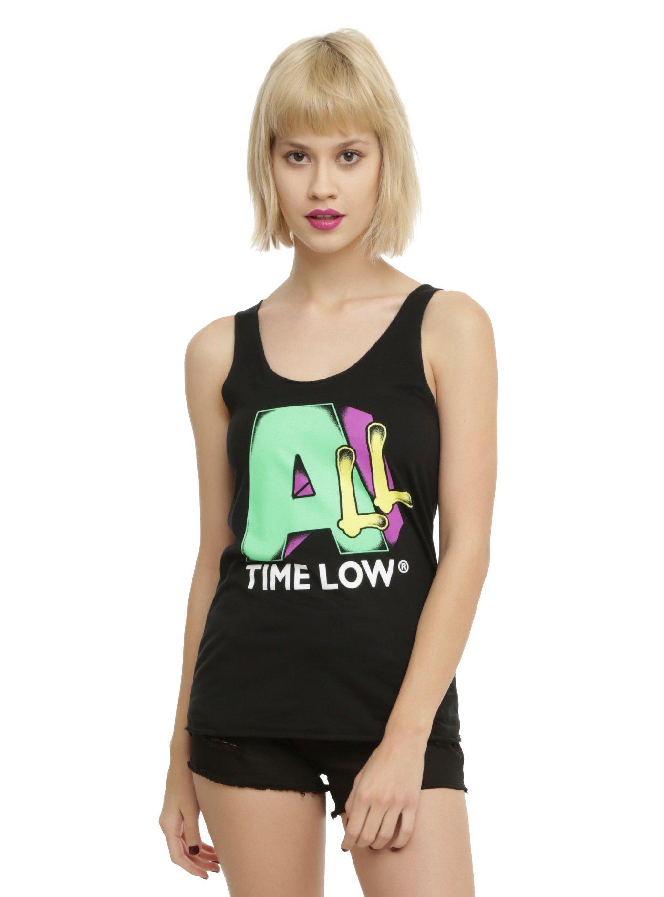 All Time Low ALL Logo Girls Tank Top, BLACK, hi-res