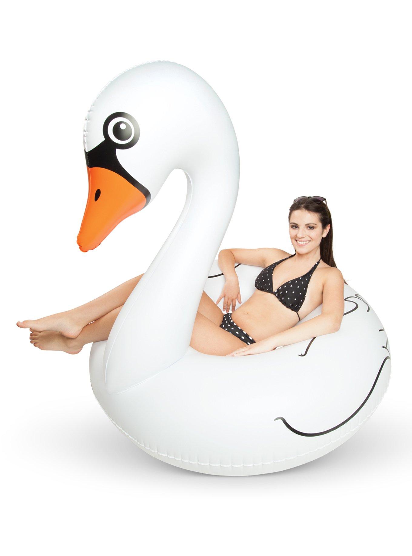 White Swan Pool Float, , hi-res