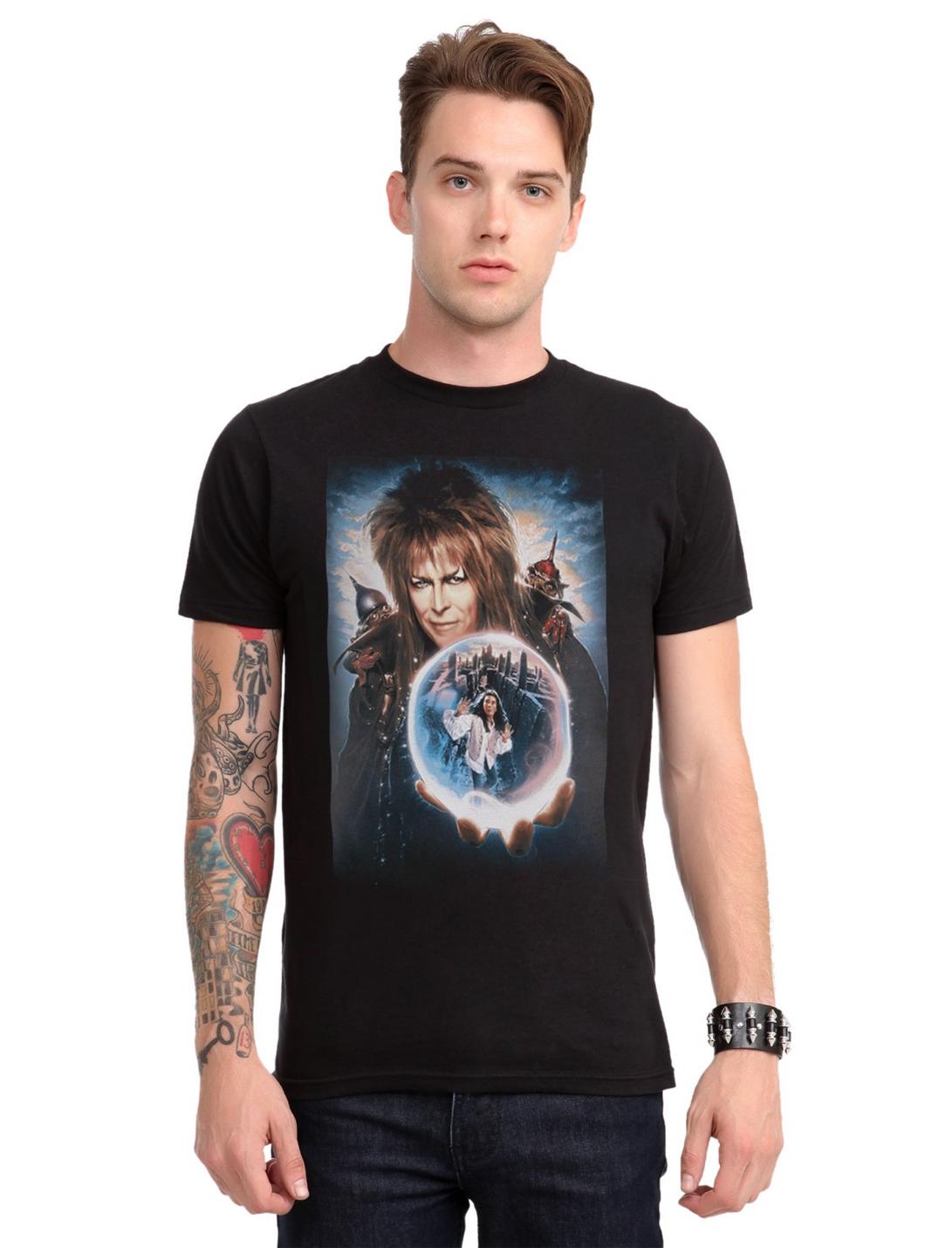 Labyrinth Movie Poster Art T-Shirt, BLACK, hi-res