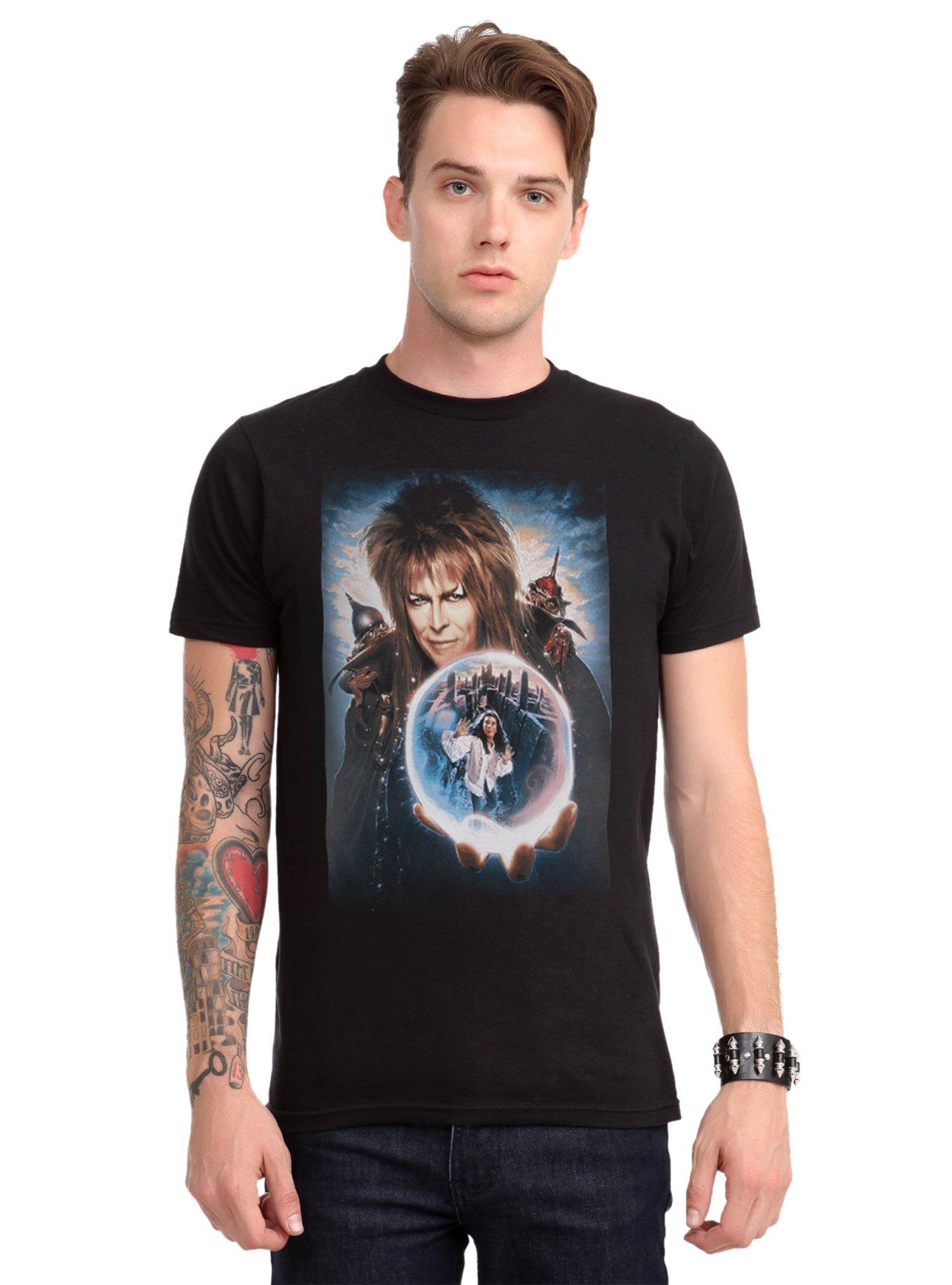 Labyrinth Movie Poster Art T-Shirt, BLACK, hi-res