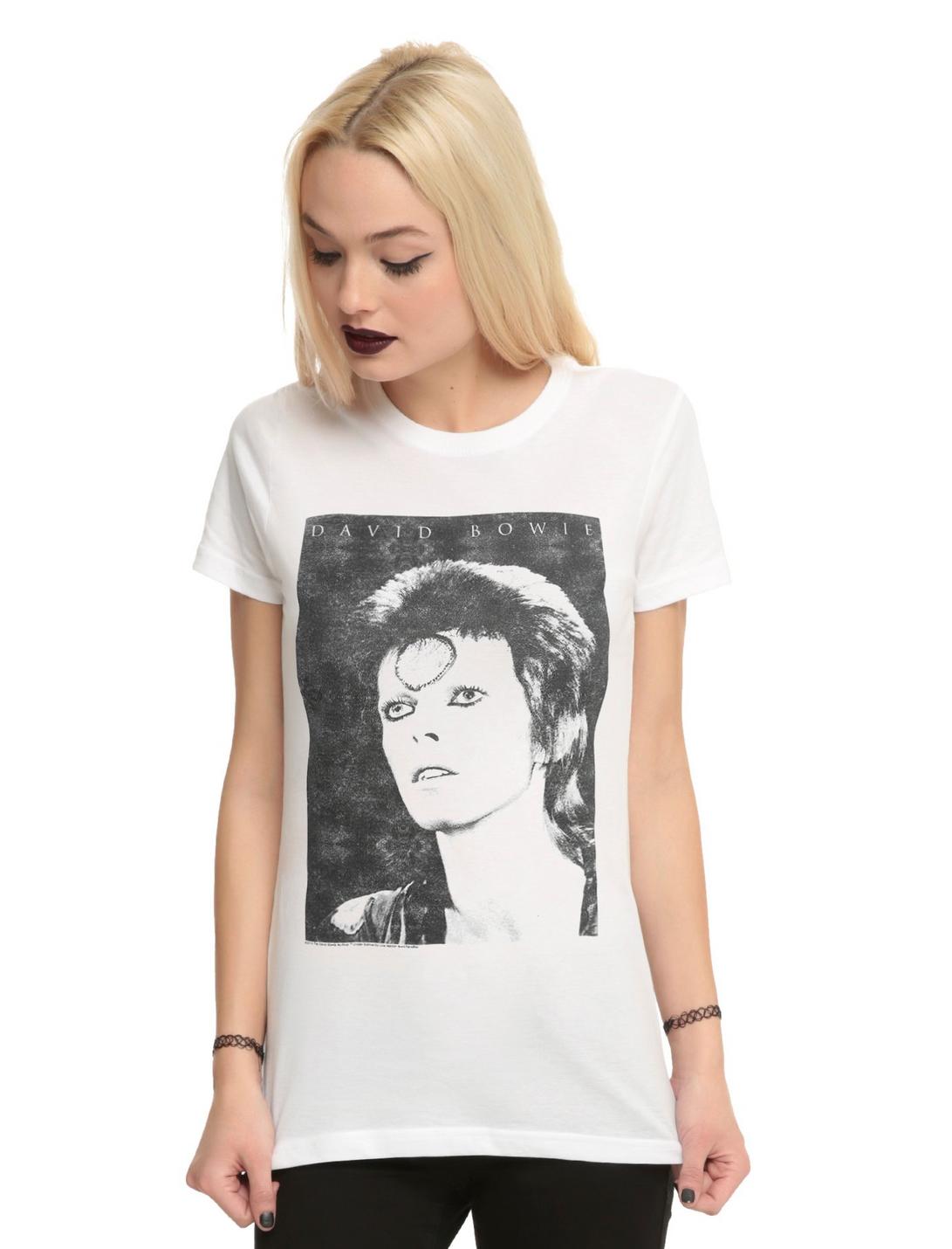 David Bowie Ziggy Stardust Girls T-Shirt, WHITE, hi-res