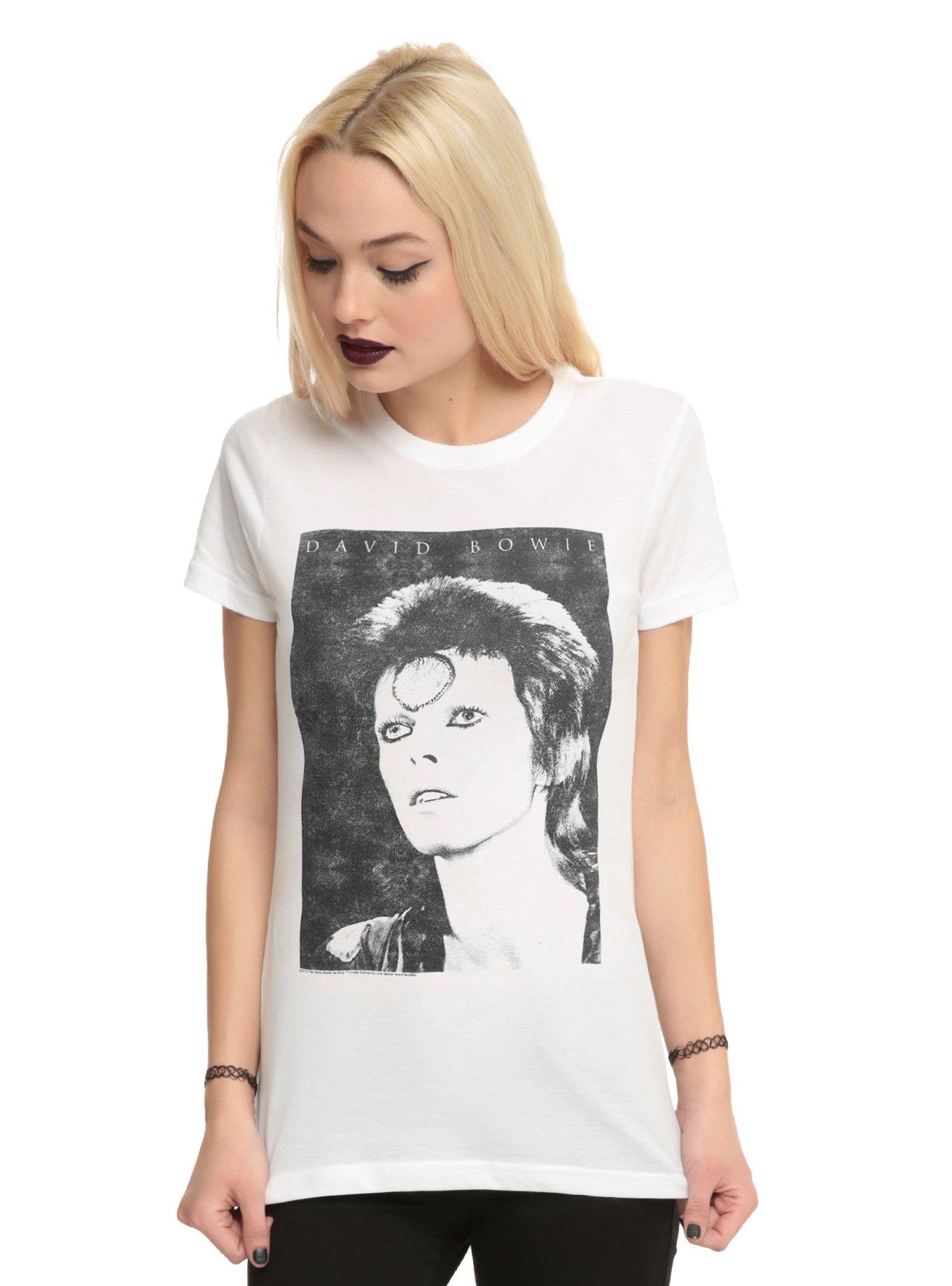 David Bowie Ziggy Stardust Girls T-Shirt, WHITE, hi-res