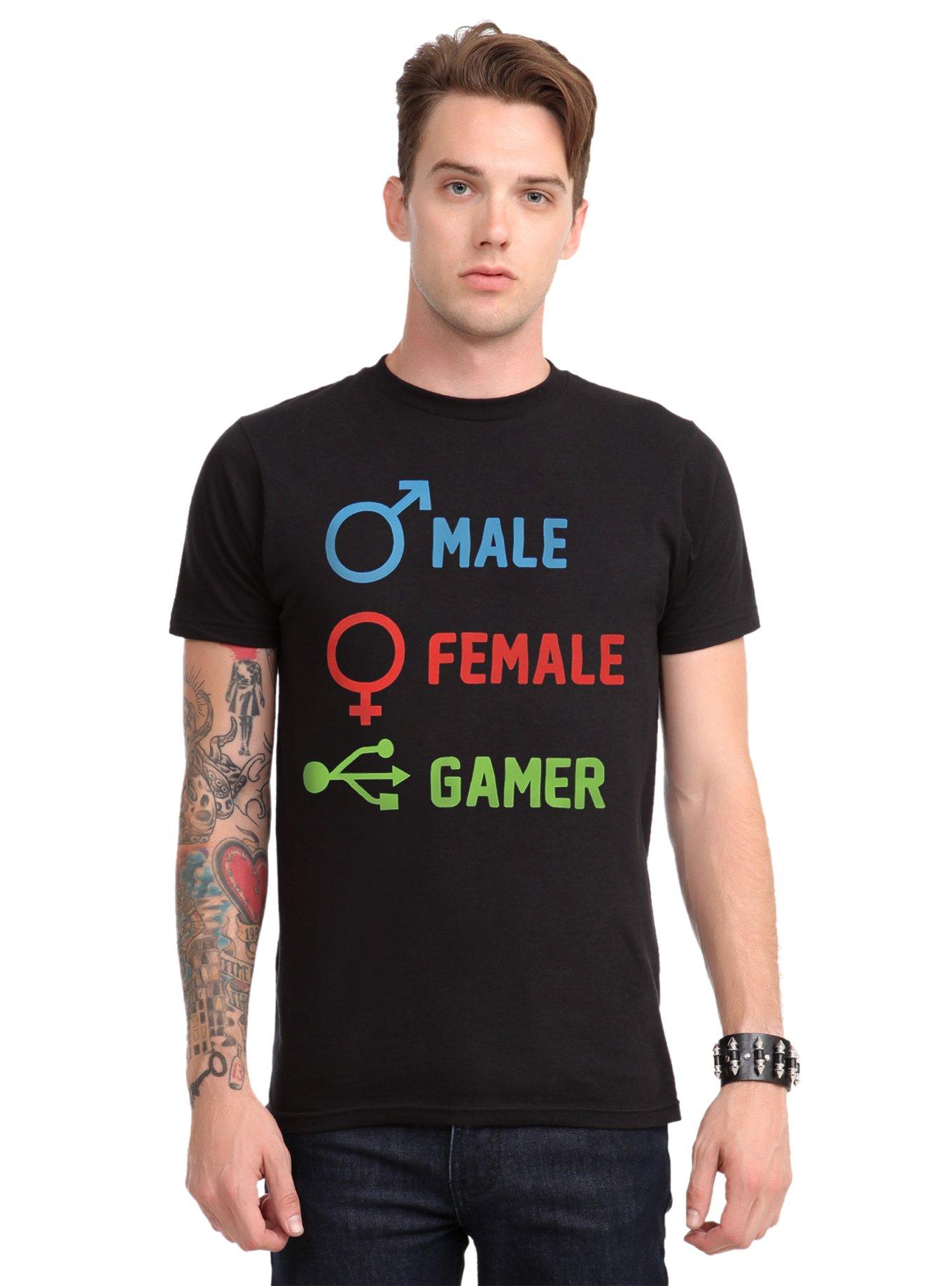 Gamer Gender T-Shirt, BLACK, hi-res
