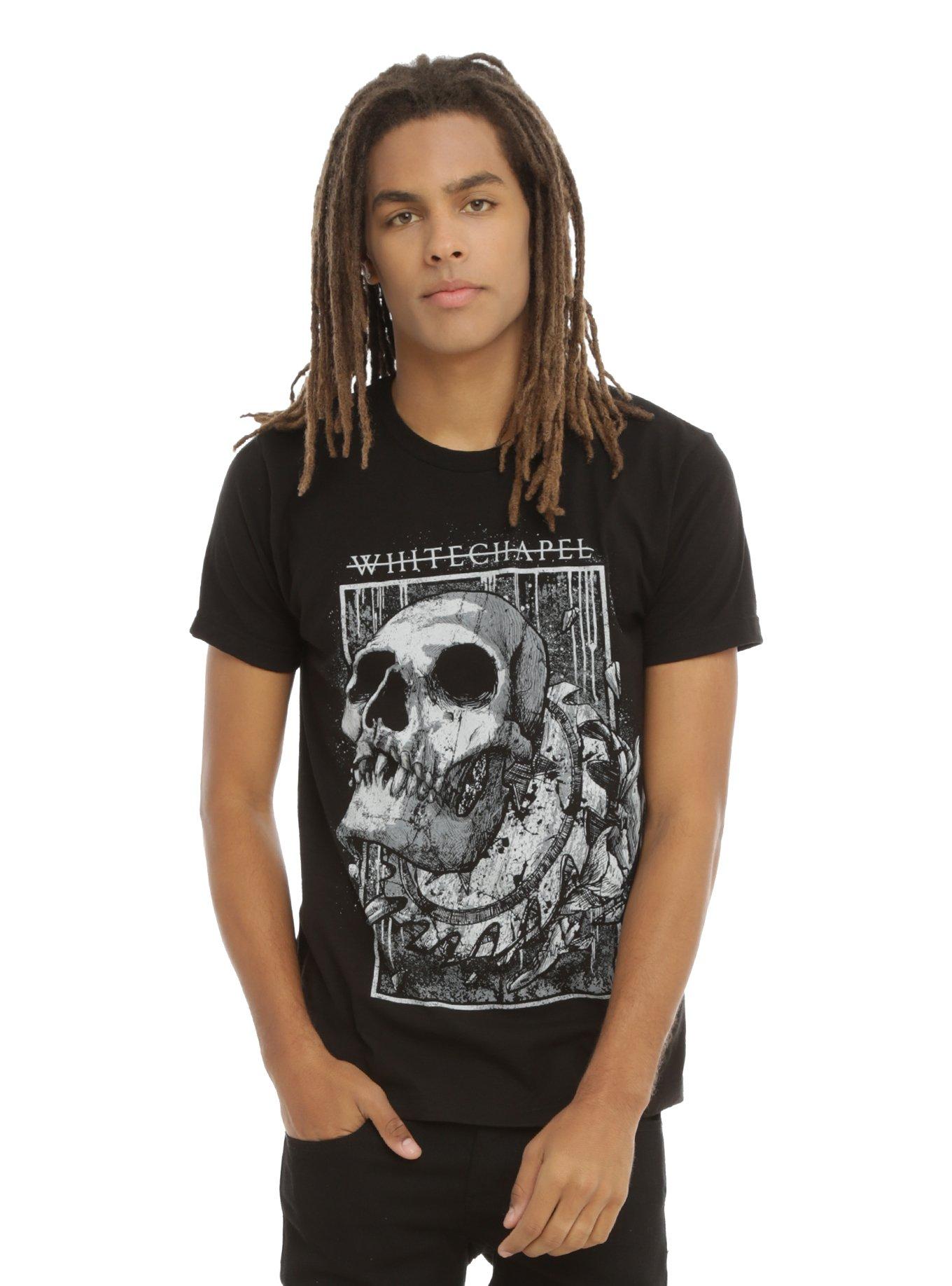 Whitechapel Skull Blade T-Shirt, BLACK, hi-res