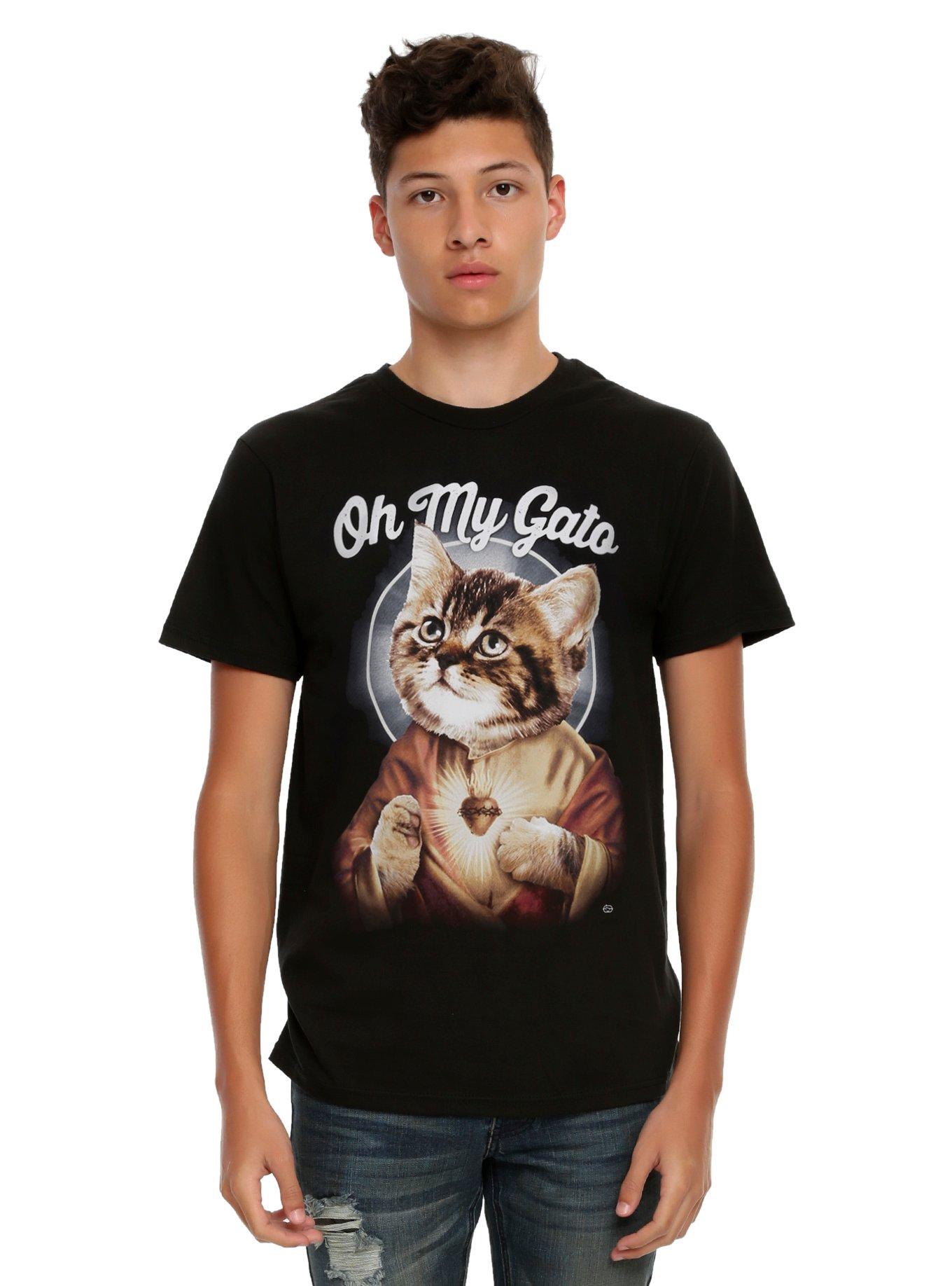 Oh My Gato Kitten T-Shirt, BLACK, hi-res