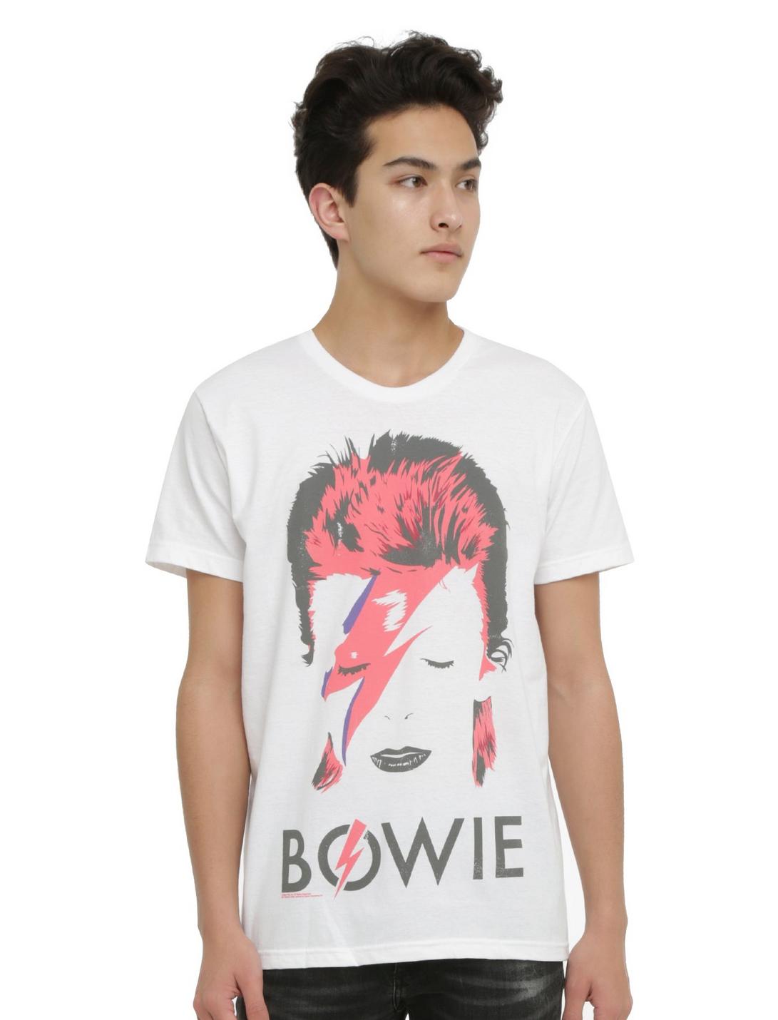 David Bowie Aladdin Sane T-Shirt, WHITE, hi-res