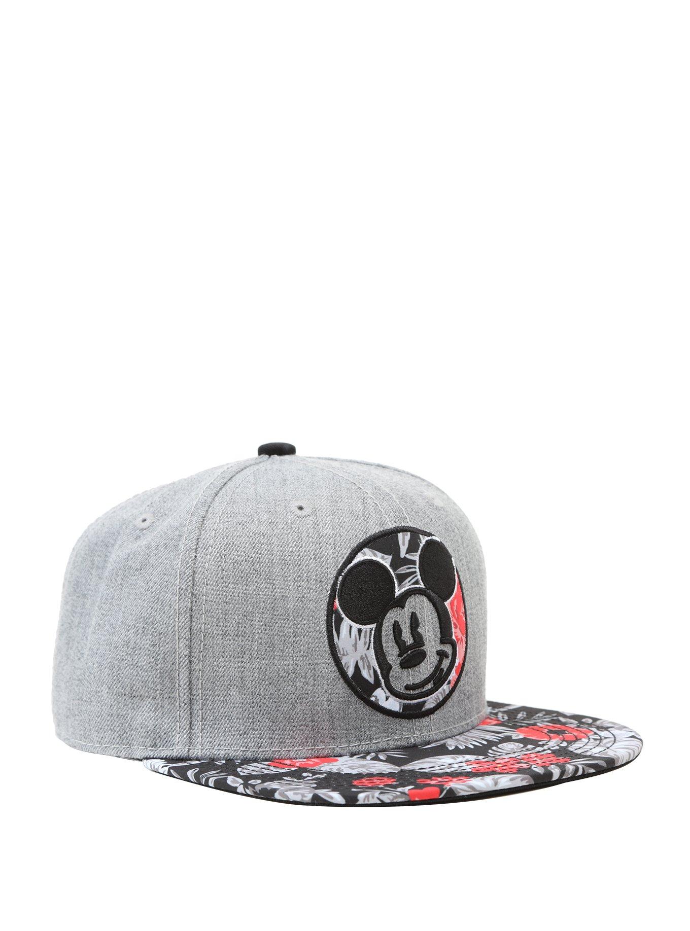 Disney Mickey Mouse Floral Snapback Hat, , hi-res