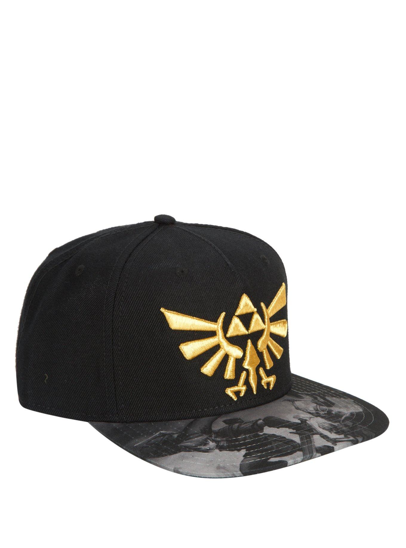 The Legend Of Zelda Triforce Logo Sublimation Bill Snapback Hat, , hi-res