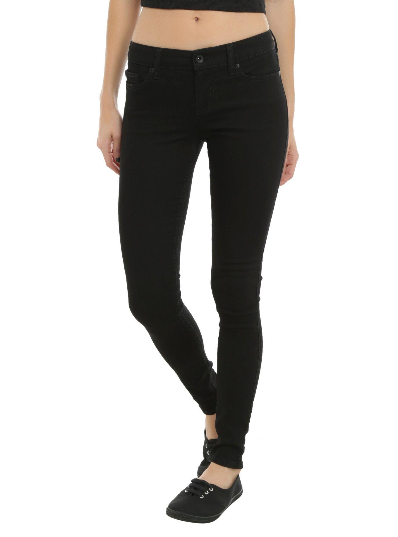 Blackheart Black Skinny Jeans, BLACK, hi-res